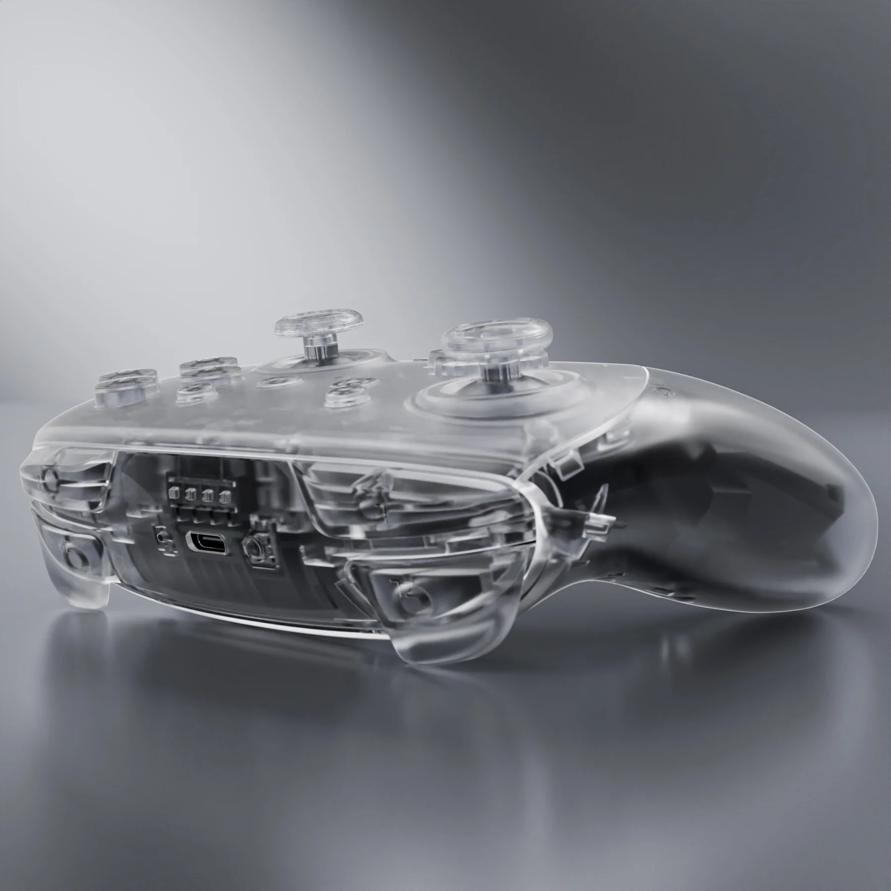 eXtremeRate DIY Replacement Full Set Shells with Buttons for Nintendo Switch 2 Pro Controller - Clear - Image 8