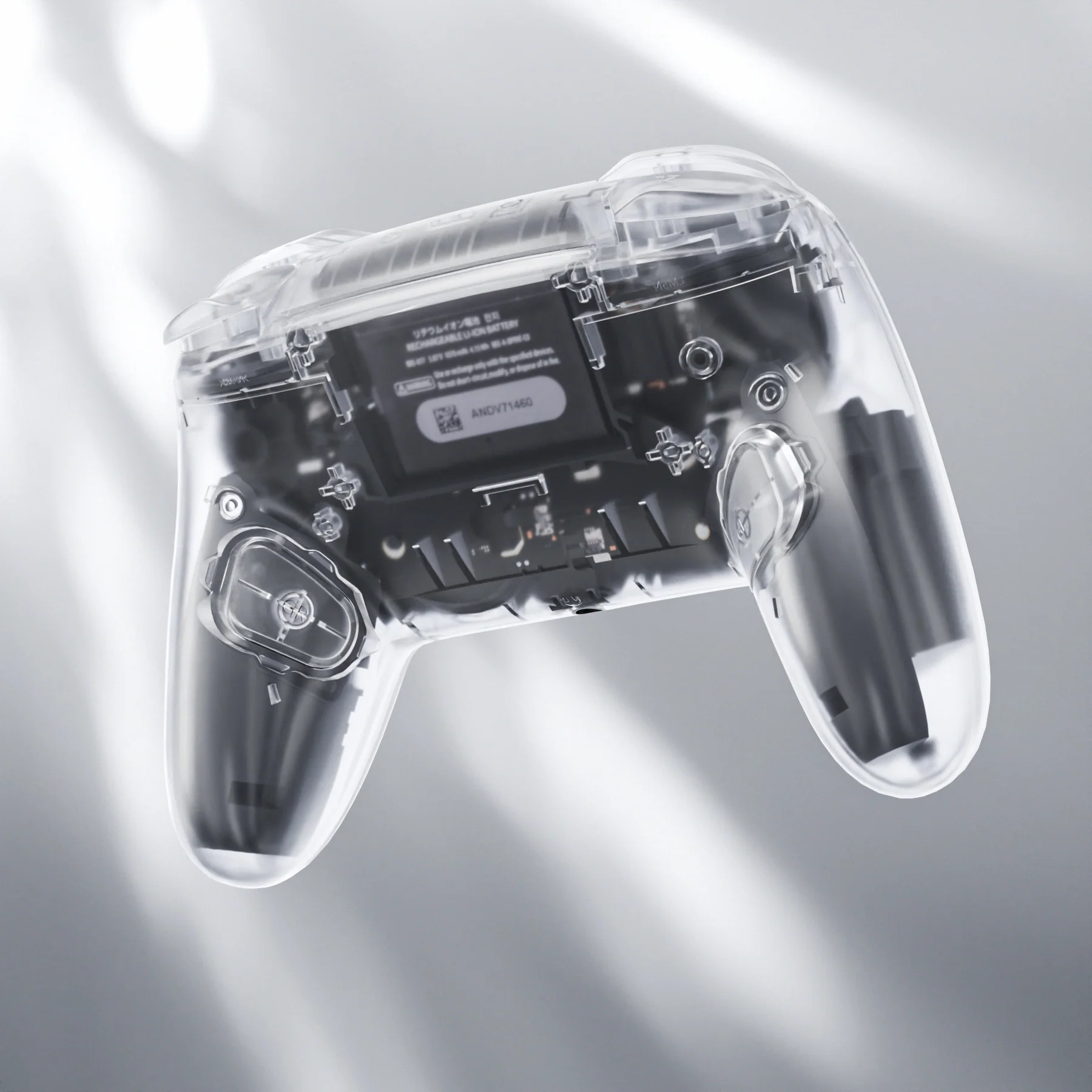 eXtremeRate DIY Replacement Full Set Shells with Buttons for Nintendo Switch 2 Pro Controller - Clear - Image 9