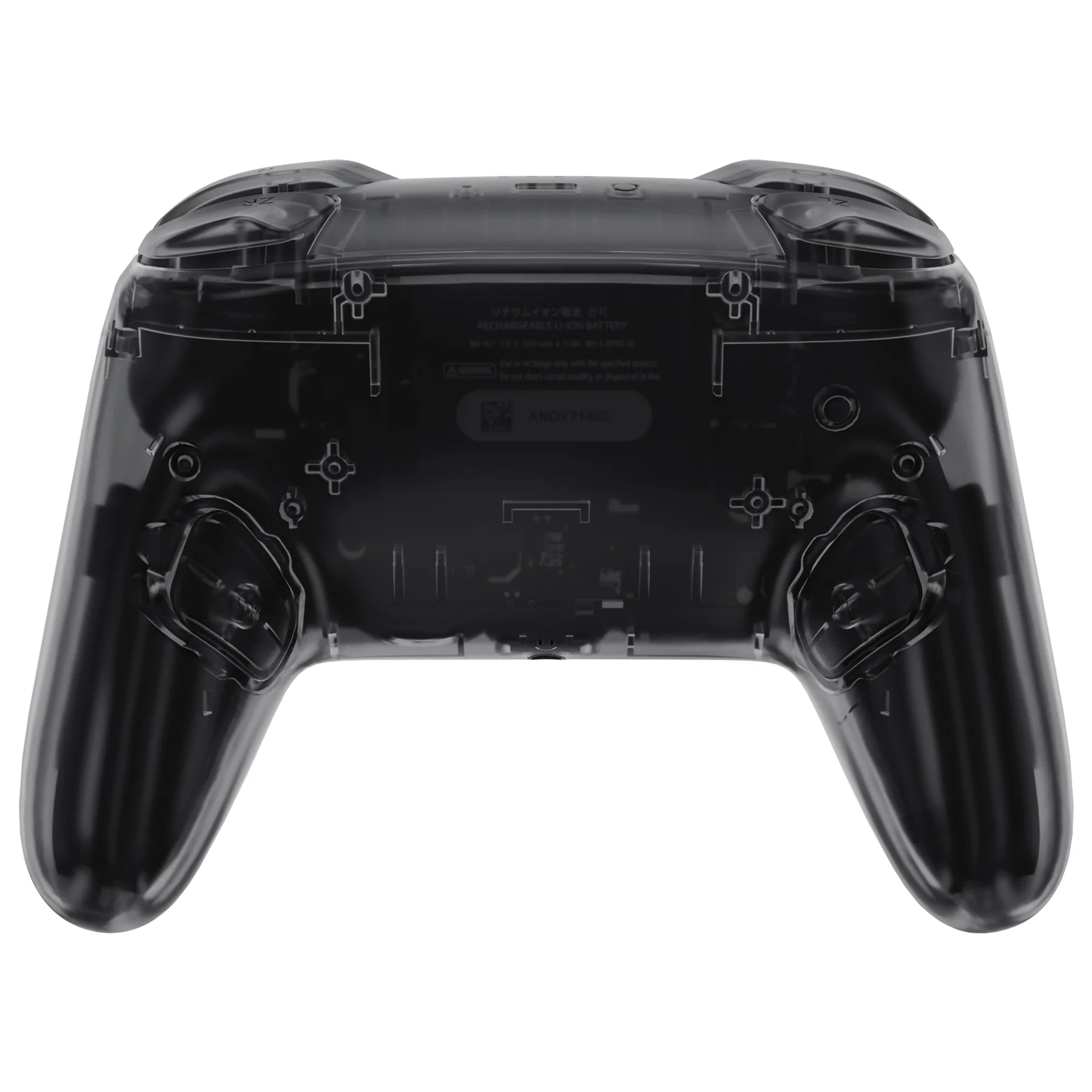eXtremeRate DIY Replacement Full Set Shells with Buttons for Nintendo Switch 2 Pro Controller - Clear Slate Black - Image 4