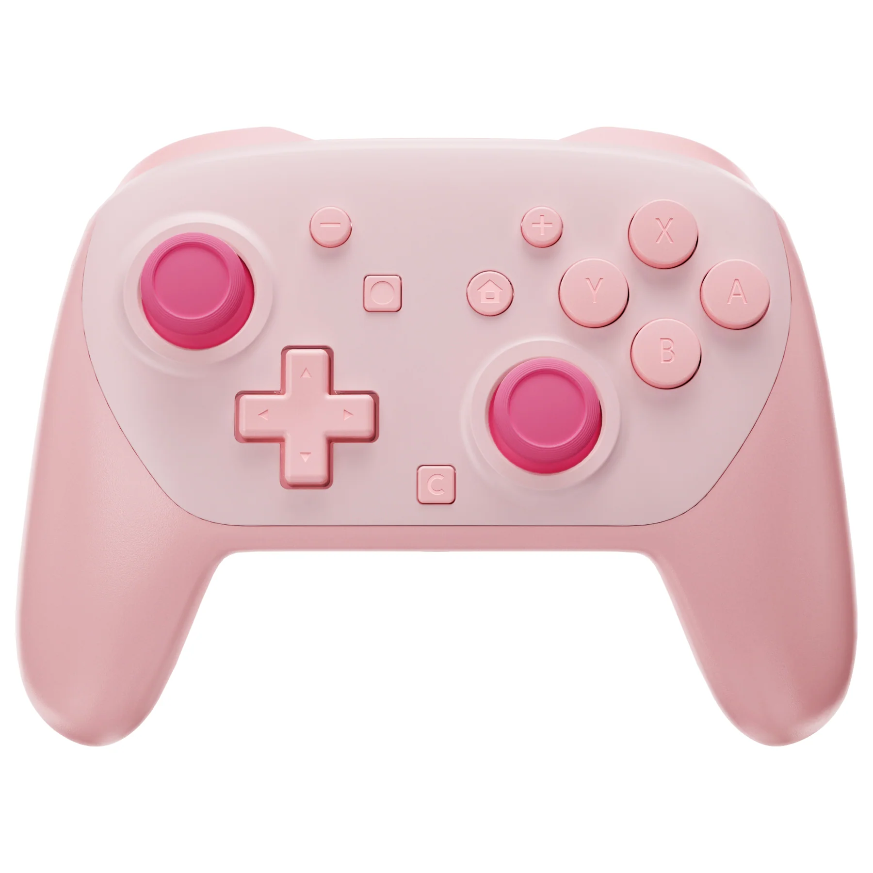 eXtremeRate DIY Replacement Full Set Shells with Buttons for Nintendo Switch 2 Pro Controller - Puffy Pink - Image 3