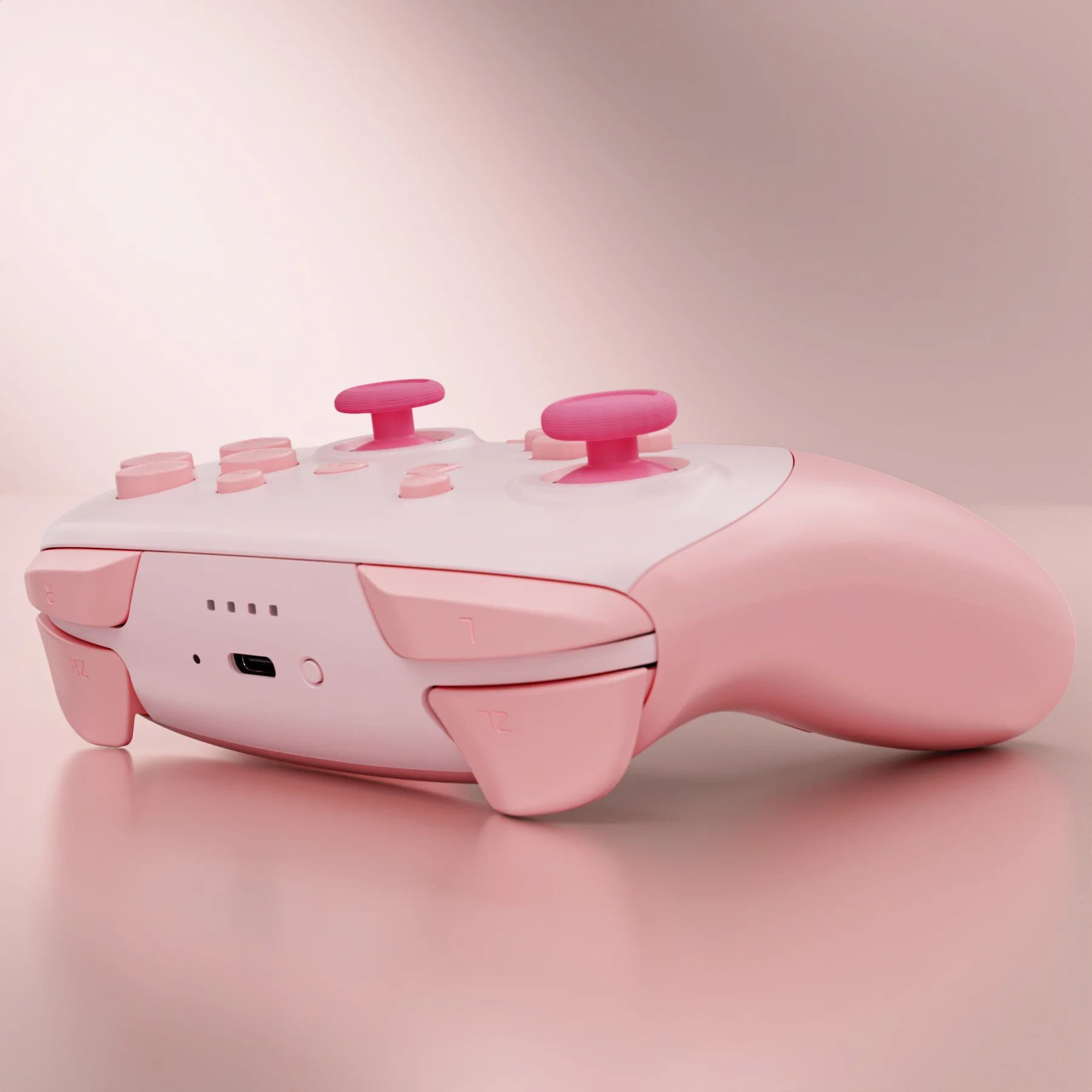 eXtremeRate DIY Replacement Full Set Shells with Buttons for Nintendo Switch 2 Pro Controller - Puffy Pink - Image 8