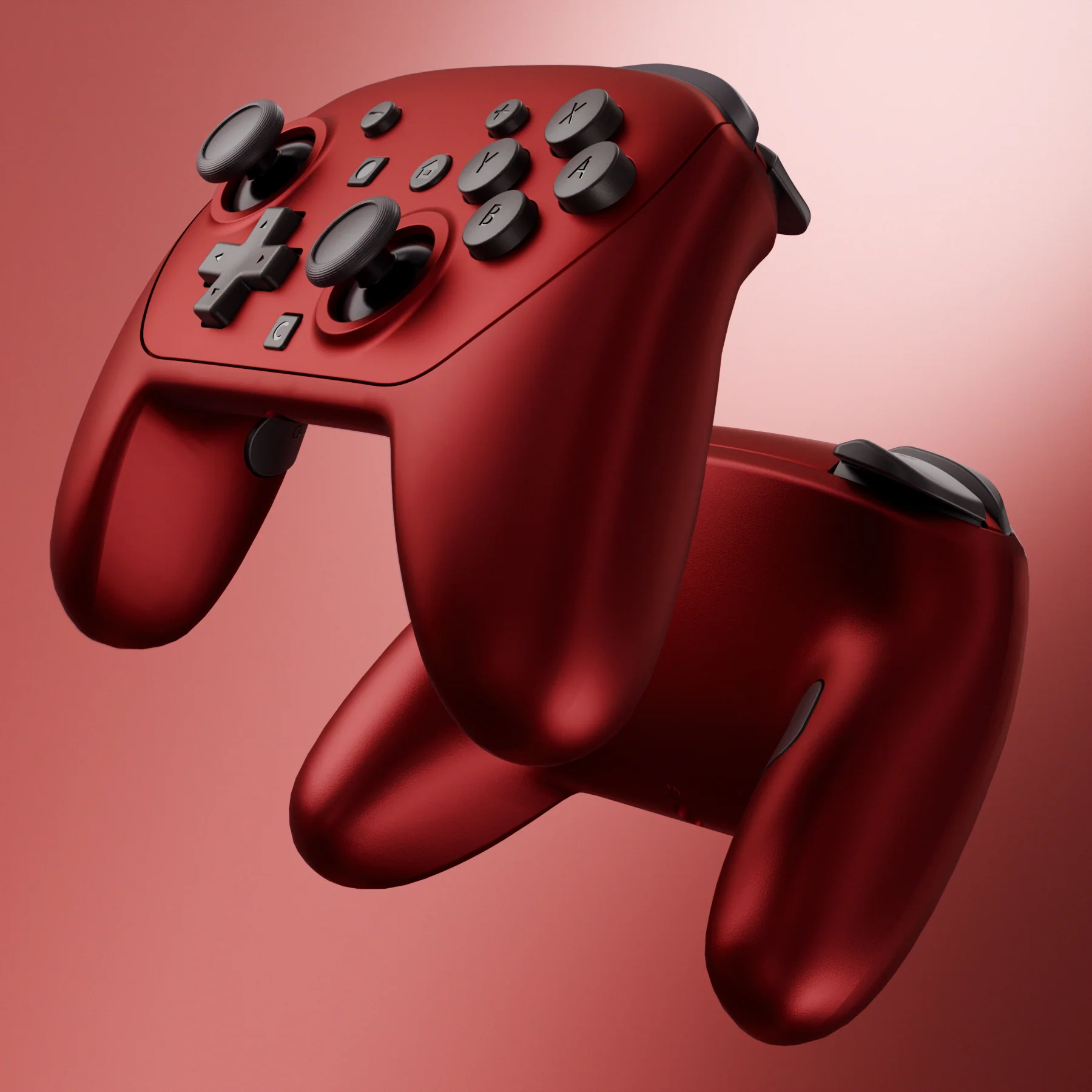 eXtremeRate DIY Replacement Full Set Shells with Buttons for Nintendo Switch 2 Pro Controller - Scarlet Red - Image 6