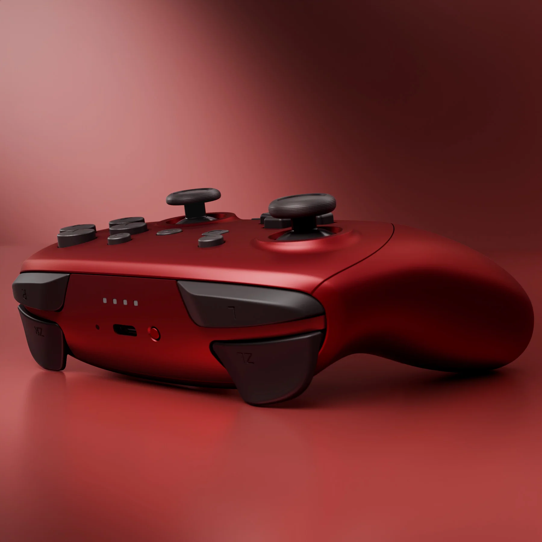 eXtremeRate DIY Replacement Full Set Shells with Buttons for Nintendo Switch 2 Pro Controller - Scarlet Red - Image 8