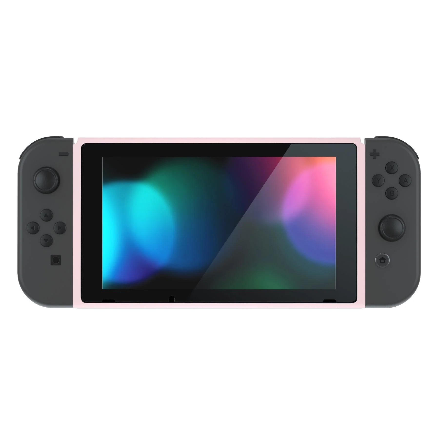 eXtremeRate DIY Replacement Housing Shell Front Frame with Volume Up Down Power Buttons for NS Switch Console - Cherry Blossoms Pink - Image 3