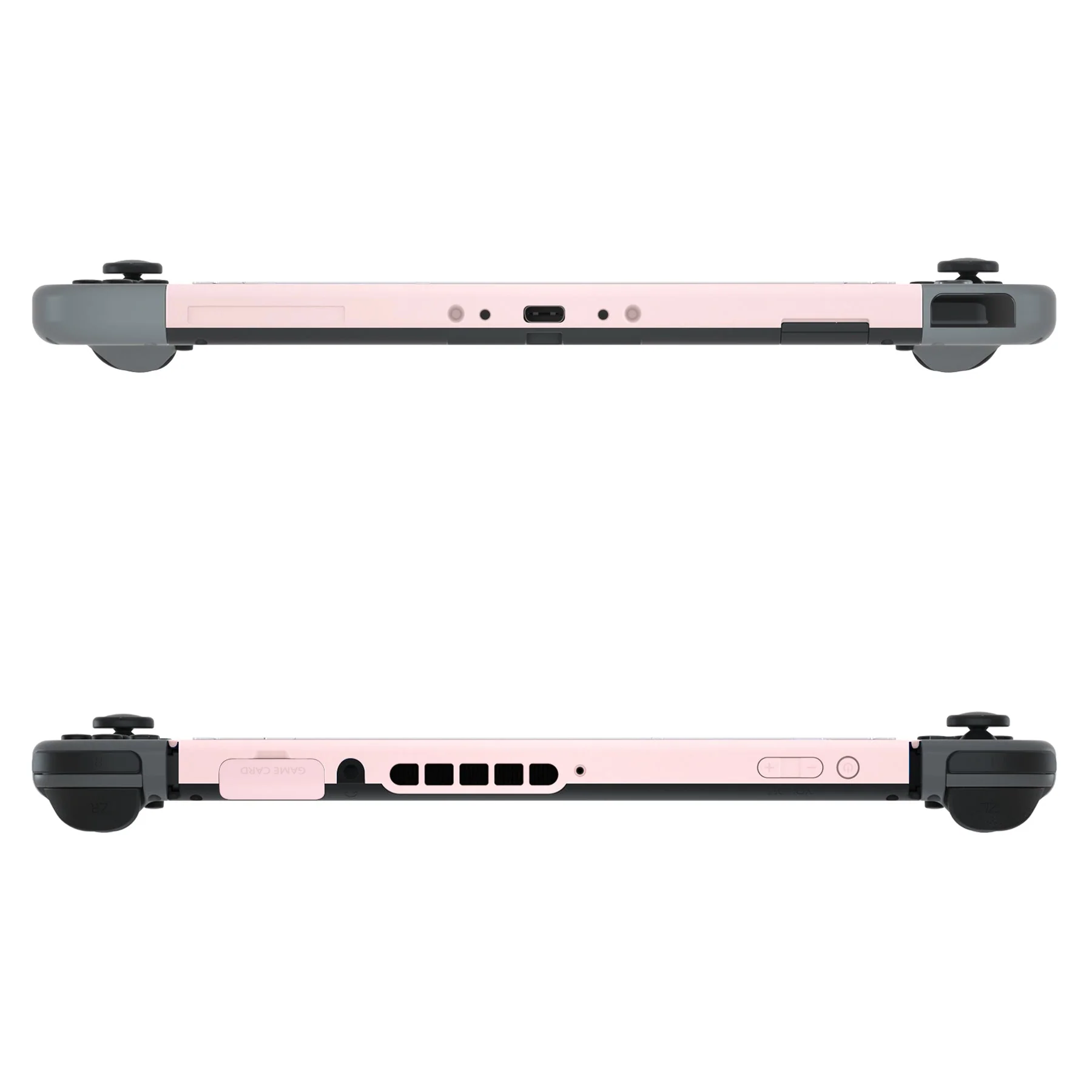 eXtremeRate DIY Replacement Housing Shell Front Frame with Volume Up Down Power Buttons for NS Switch Console - Cherry Blossoms Pink - Image 7