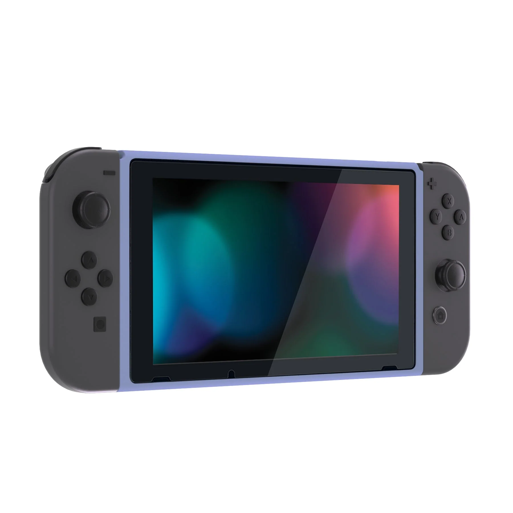 eXtremeRate DIY Replacement Housing Shell Front Frame with Volume Up Down Power Buttons for NS Switch Console - Light Violet - Image 4