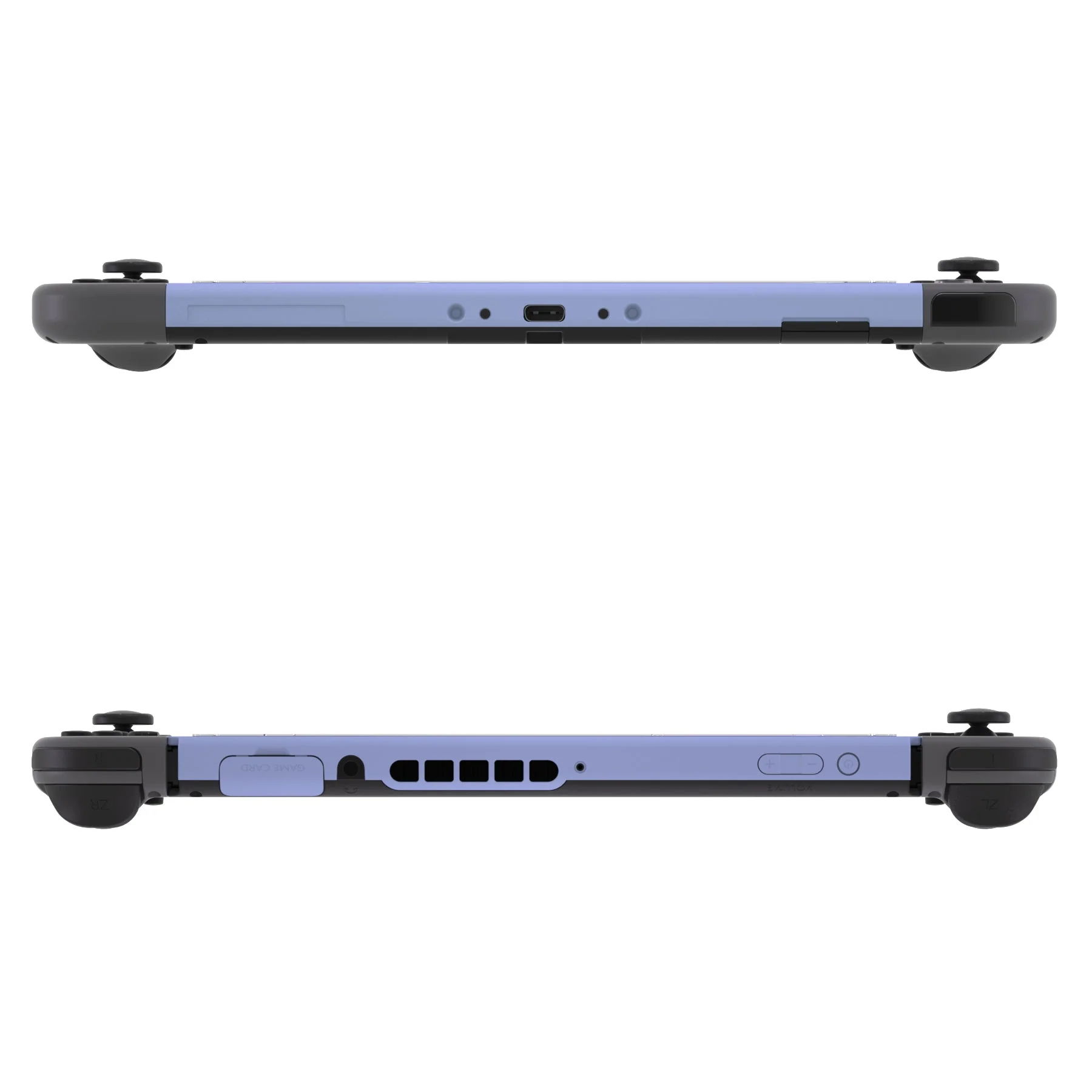 eXtremeRate DIY Replacement Housing Shell Front Frame with Volume Up Down Power Buttons for NS Switch Console - Light Violet - Image 7