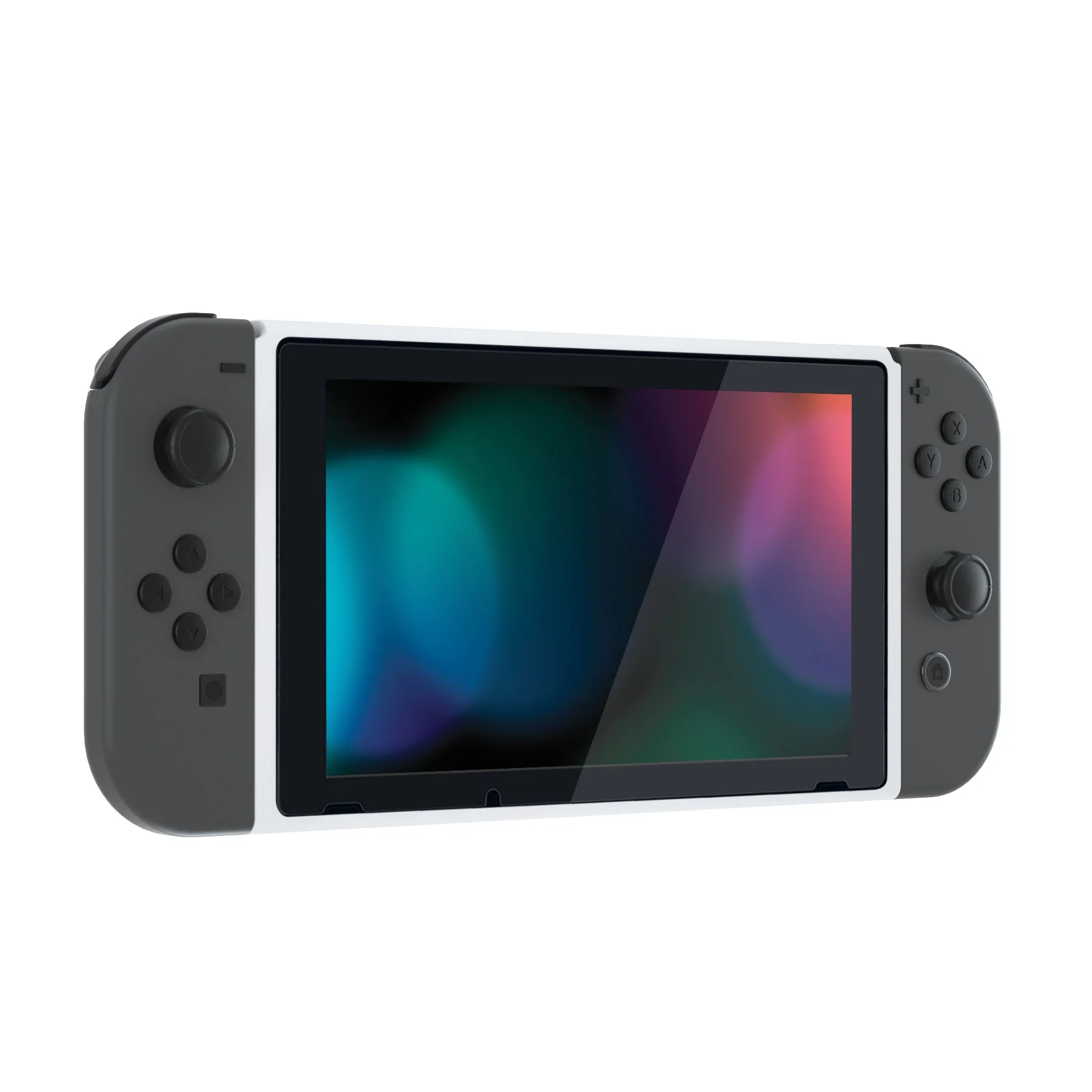 eXtremeRate DIY Replacement Housing Shell Front Frame with Volume Up Down Power Buttons for NS Switch Console - White - Image 4