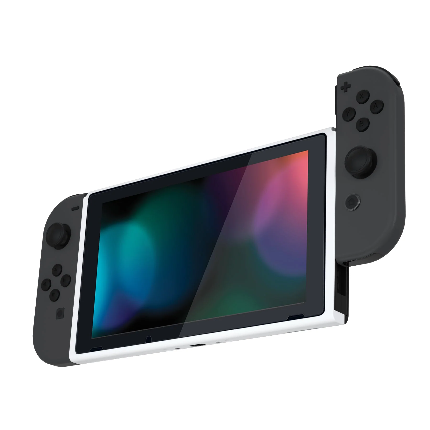 eXtremeRate DIY Replacement Housing Shell Front Frame with Volume Up Down Power Buttons for NS Switch Console - White - Image 5