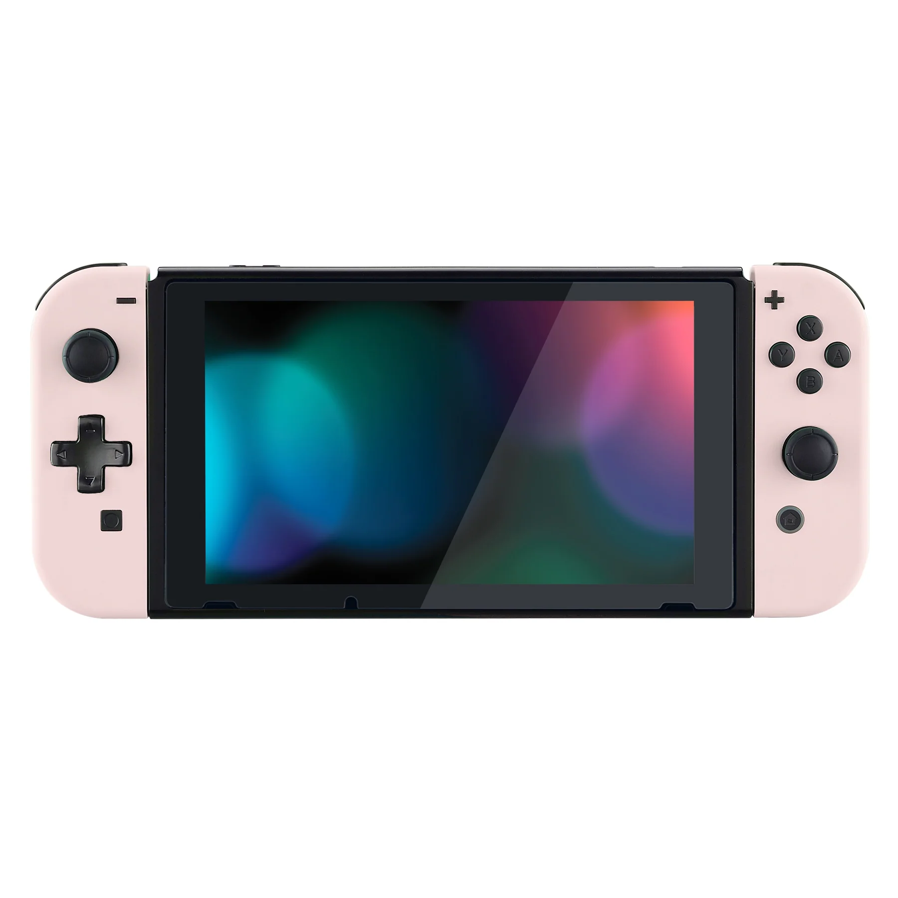 eXtremeRate Dpad Version Replacement Full Set Shell Case with Buttons for Joycon of NS Switch - Cherry Blossoms Pink - Image 4
