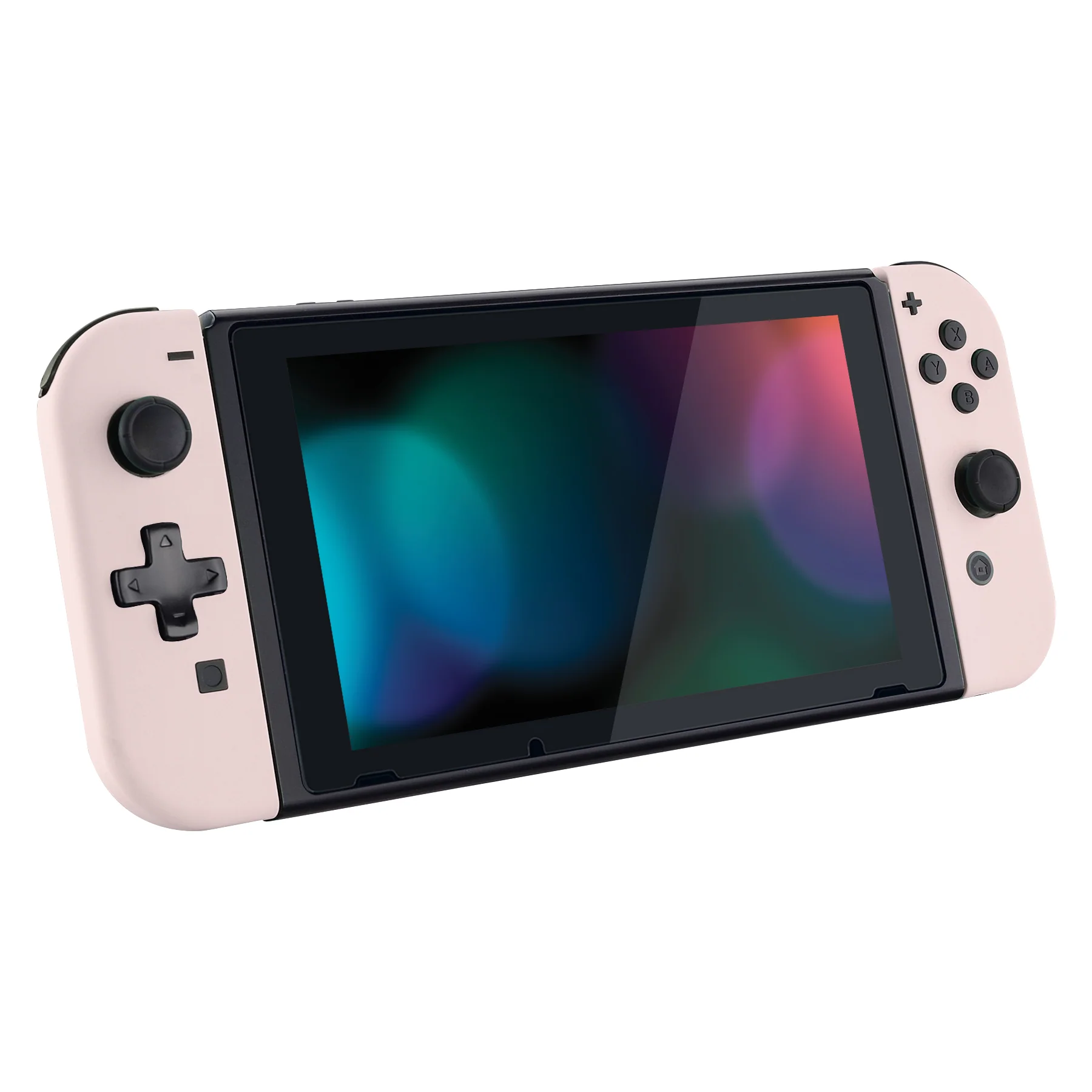 eXtremeRate Dpad Version Replacement Full Set Shell Case with Buttons for Joycon of NS Switch - Cherry Blossoms Pink - Image 6