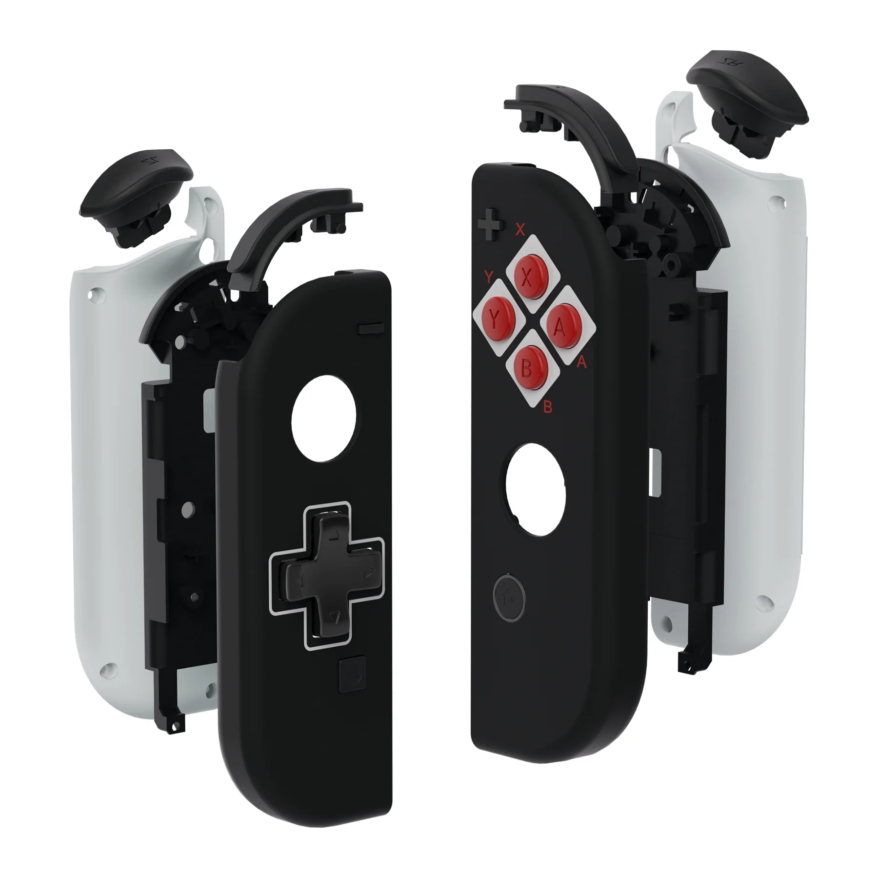 eXtremeRate Dpad Version Replacement Full Set Shell Case with Buttons for Joycon of NS Switch - Classics NES Style - Image 11