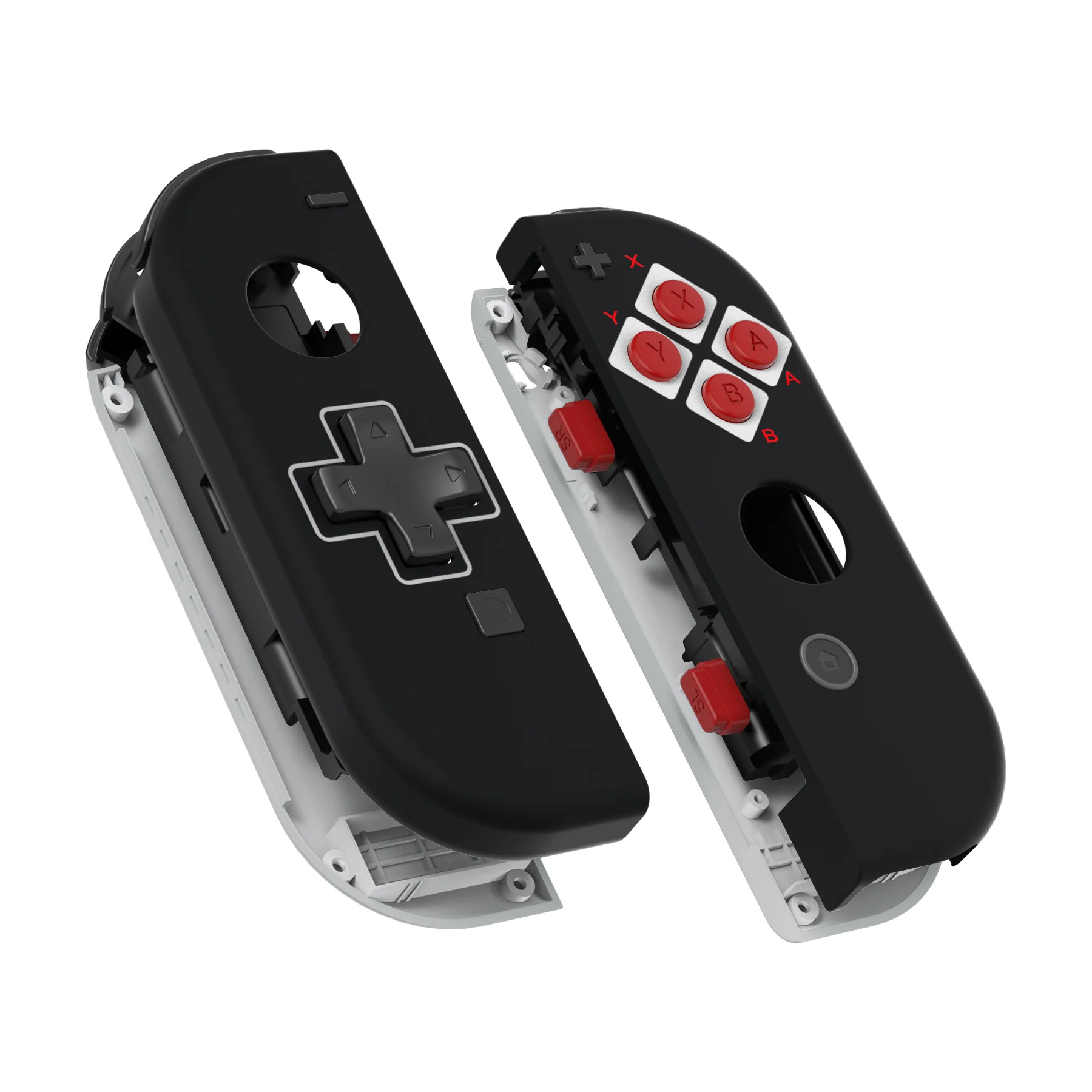 eXtremeRate Dpad Version Replacement Full Set Shell Case with Buttons for Joycon of NS Switch - Classics NES Style - Image 12