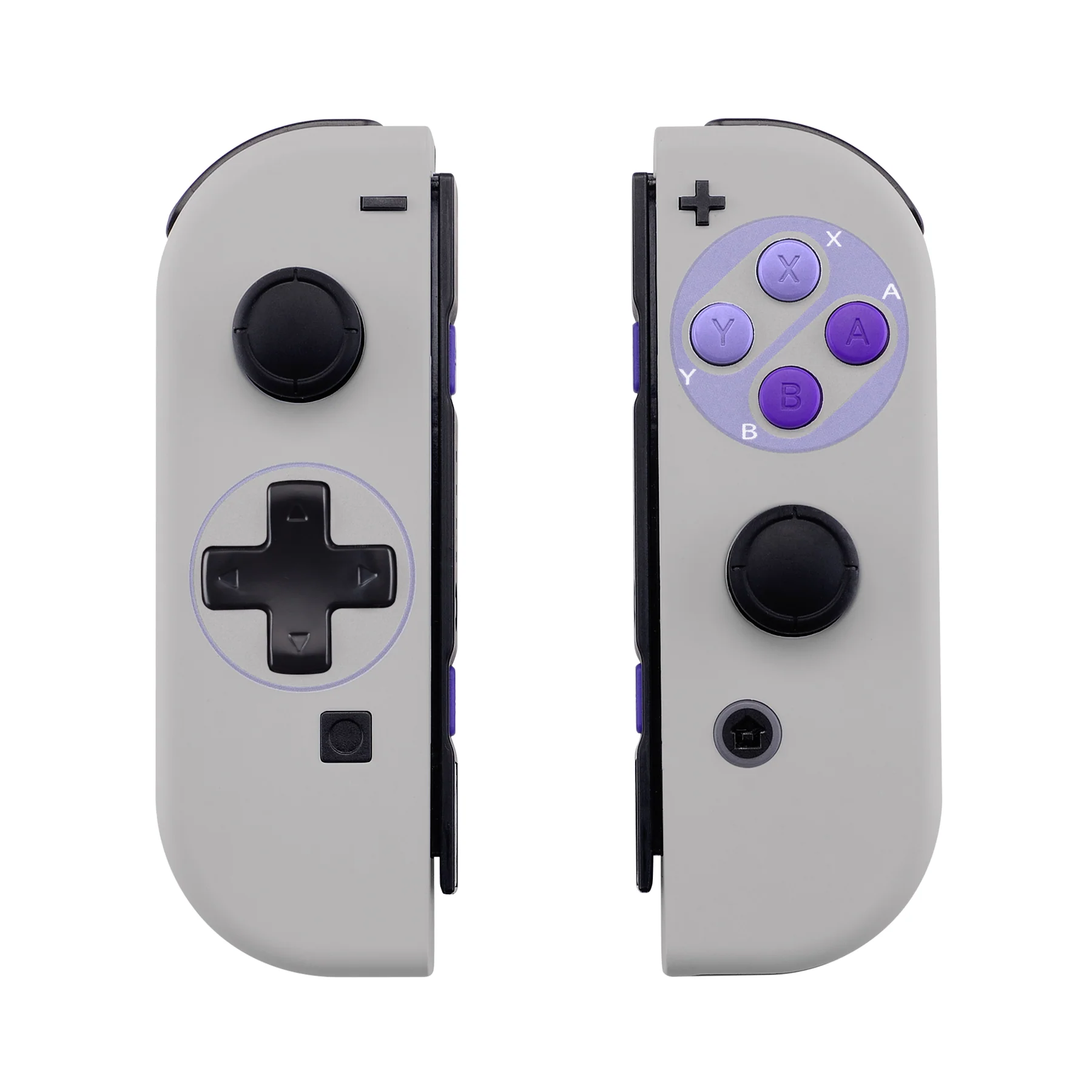 eXtremeRate Dpad Version Replacement Full Set Shell Case with Buttons for Joycon of NS Switch - Classics SNES Style - Image 10