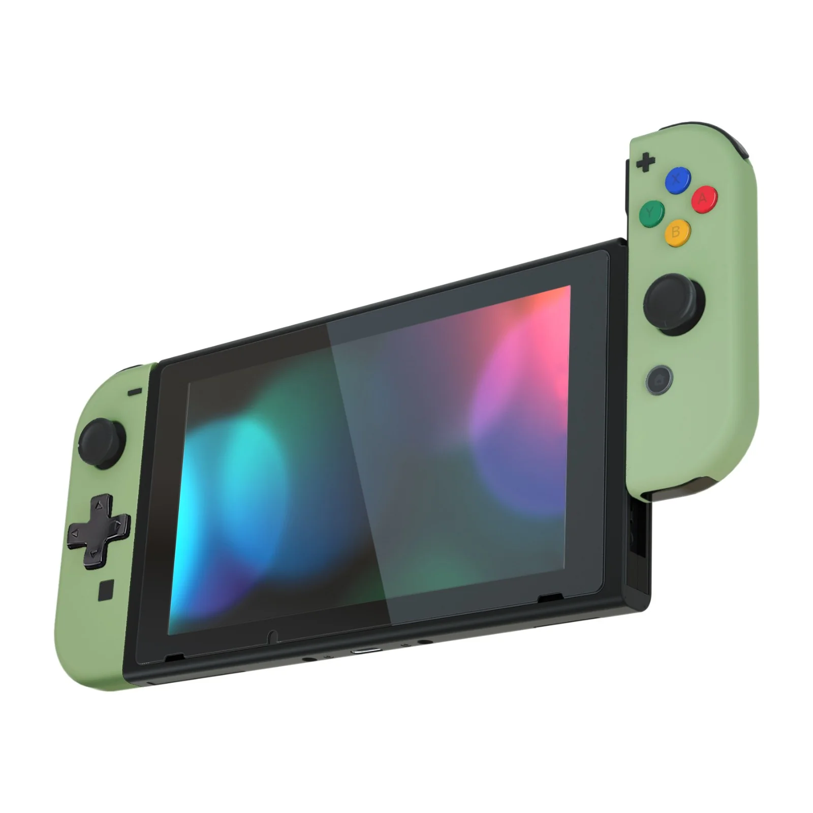 eXtremeRate Dpad Version Replacement Full Set Shell Case with Buttons for Joycon of NS Switch - Matcha Green - Image 5