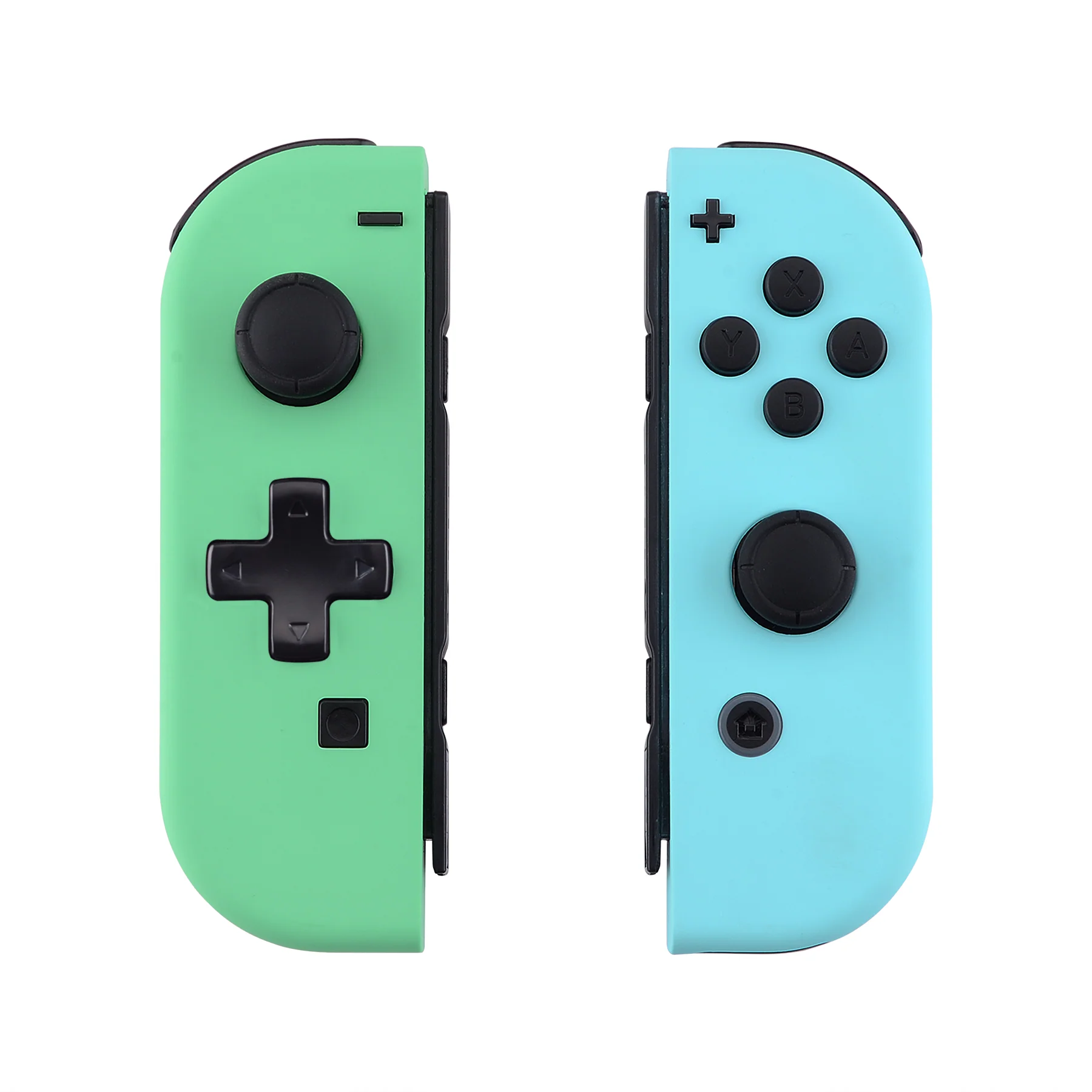 eXtremeRate Dpad Version Replacement Full Set Shell Case with Buttons for Joycon of NS Switch - Mint Green & Heaven Blue - Image 8