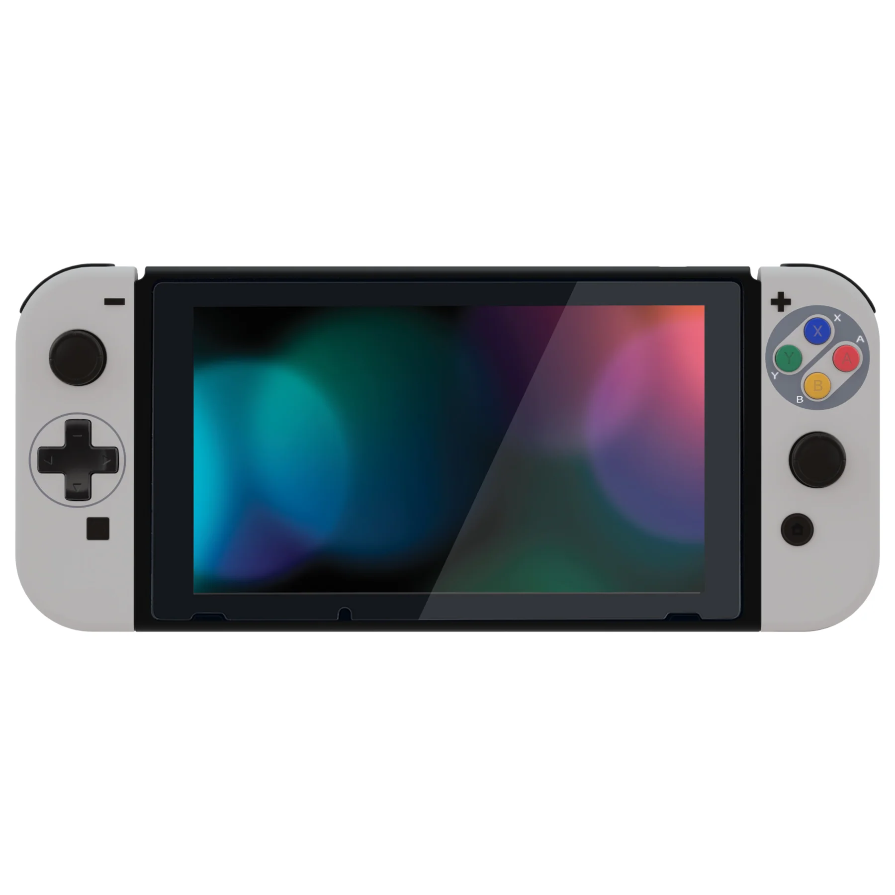 eXtremeRate Dpad Version Replacement Full Set Shell Case with Buttons for Joycon of NS Switch - SNES Classic EU Style - Image 4