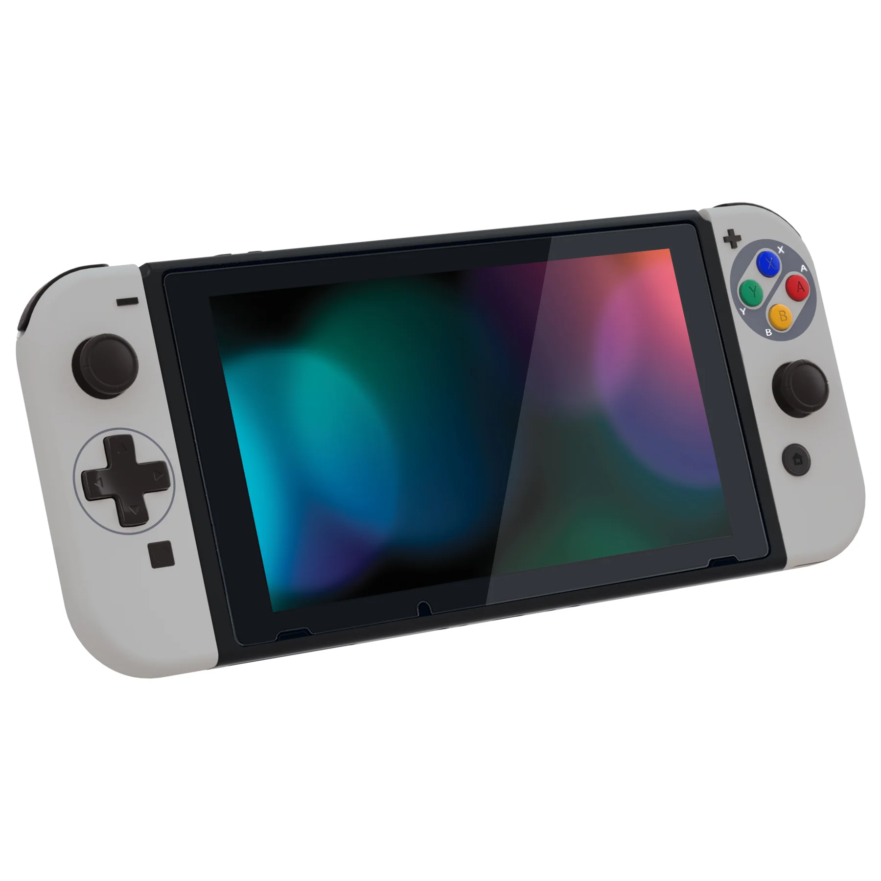 eXtremeRate Dpad Version Replacement Full Set Shell Case with Buttons for Joycon of NS Switch - SNES Classic EU Style - Image 6