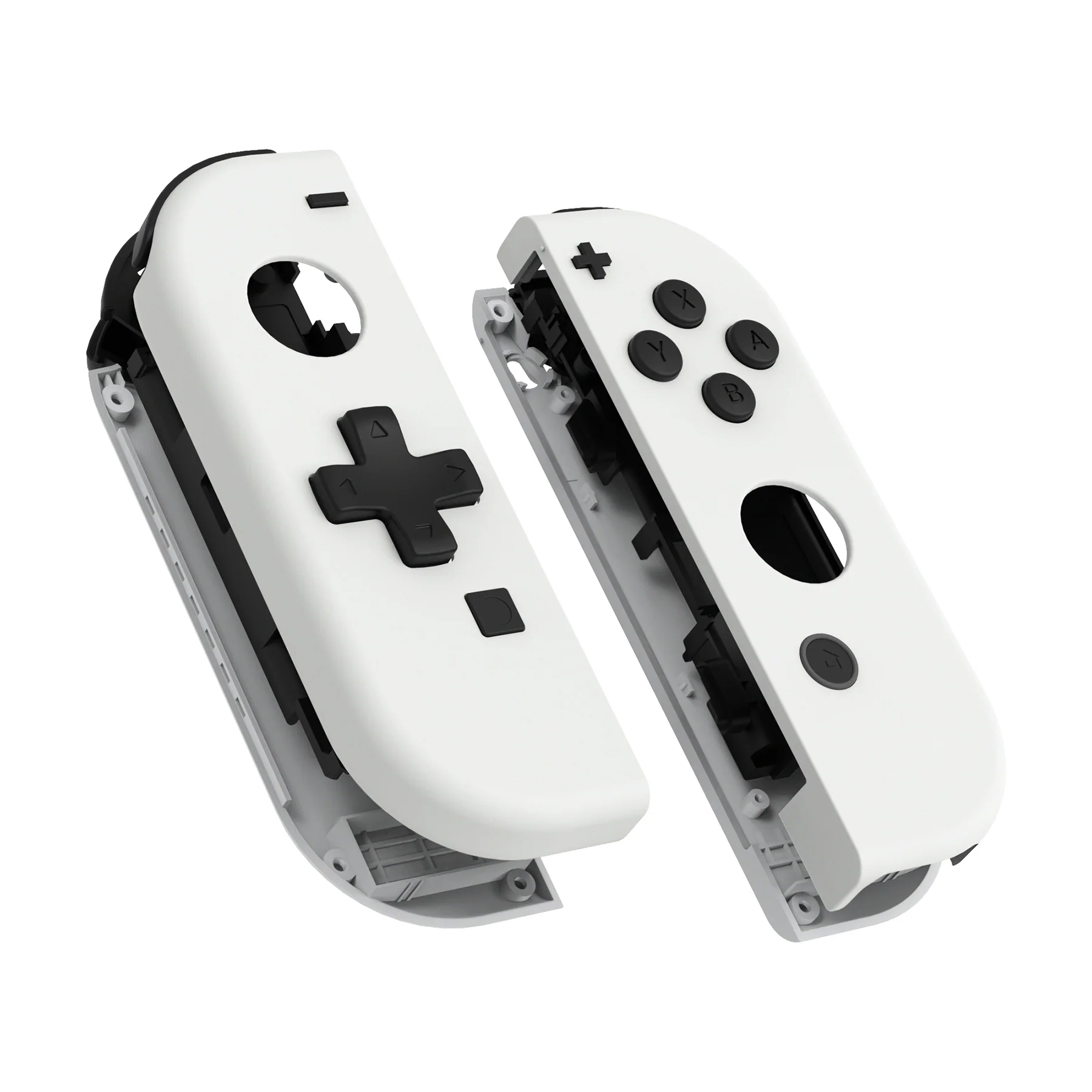 eXtremeRate Dpad Version Replacement Full Set Shell Case with Buttons for Joycon of NS Switch - White - Image 12