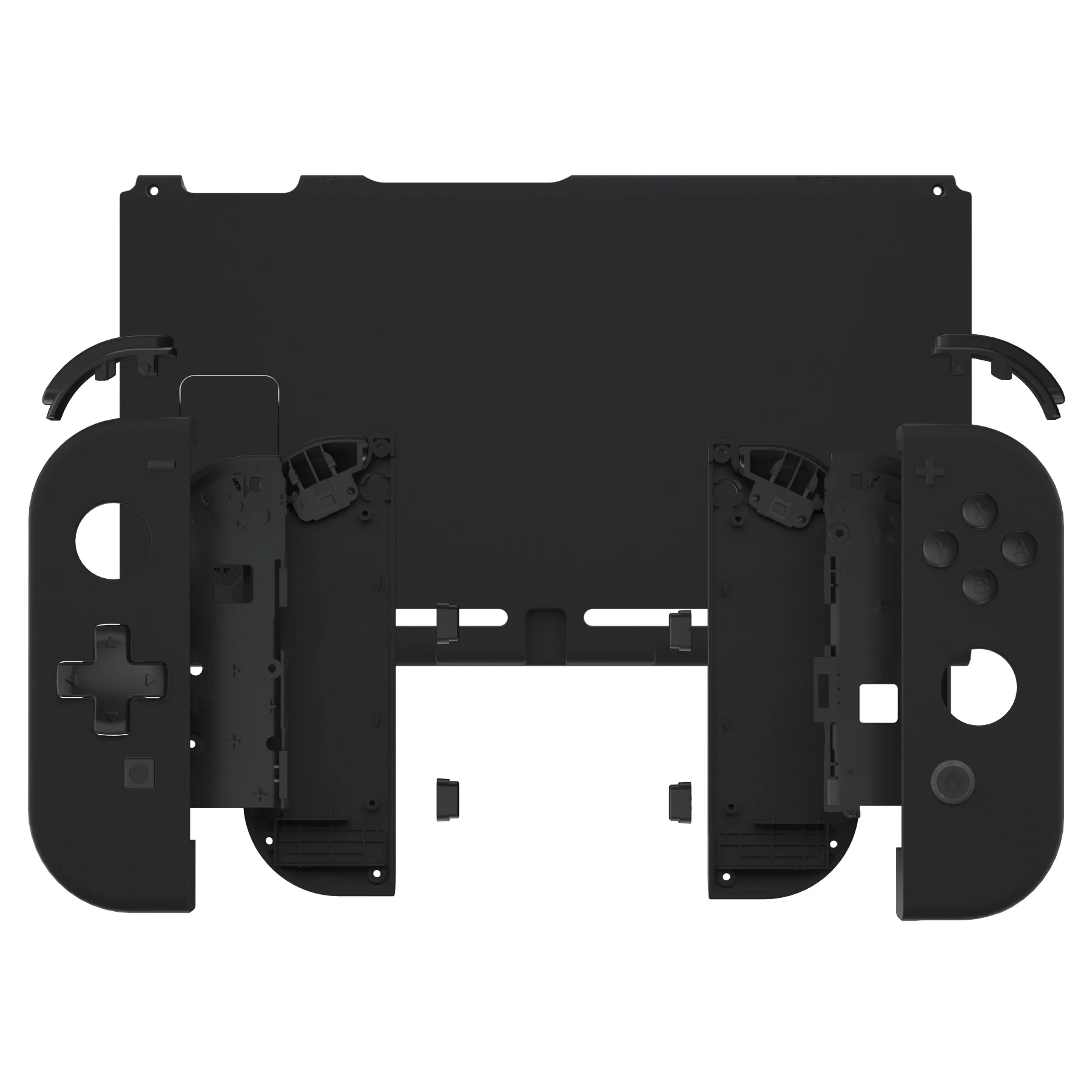 eXtremeRate Dpad Version Replacement Full Set Shells with Buttons for Nintendo Switch - Black - Image 4