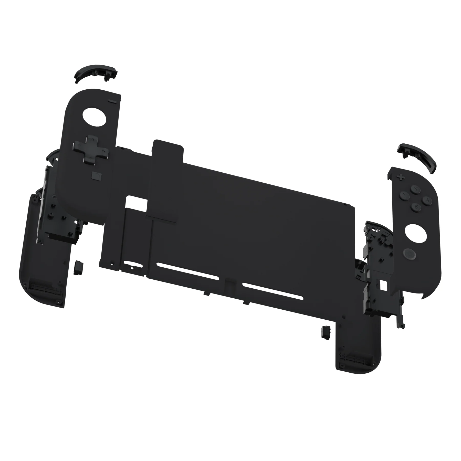 eXtremeRate Dpad Version Replacement Full Set Shells with Buttons for Nintendo Switch - Black - Image 5