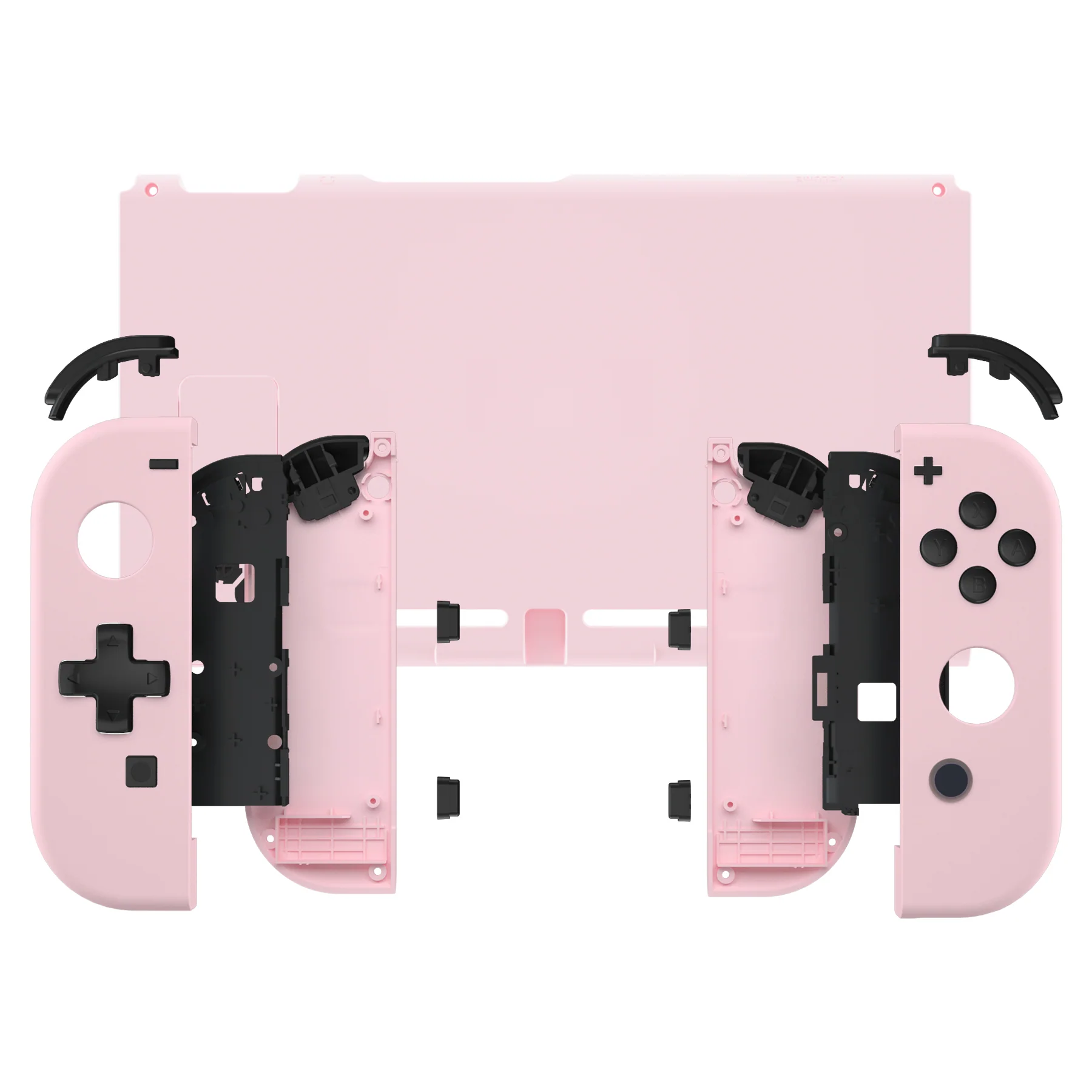 eXtremeRate Dpad Version Replacement Full Set Shells with Buttons for Nintendo Switch - Cherry Blossoms Pink - Image 4