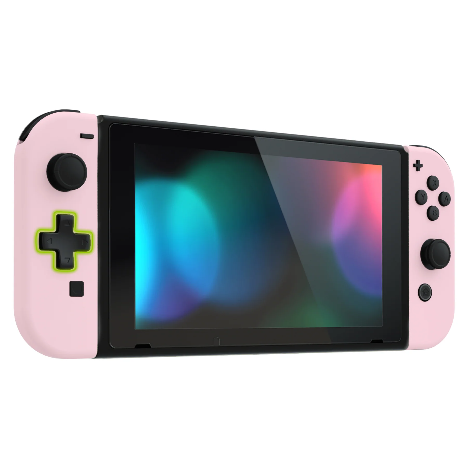 eXtremeRate Dpad Version Replacement Full Set Shells with Buttons for Nintendo Switch - Cherry Blossoms Pink - Image 7