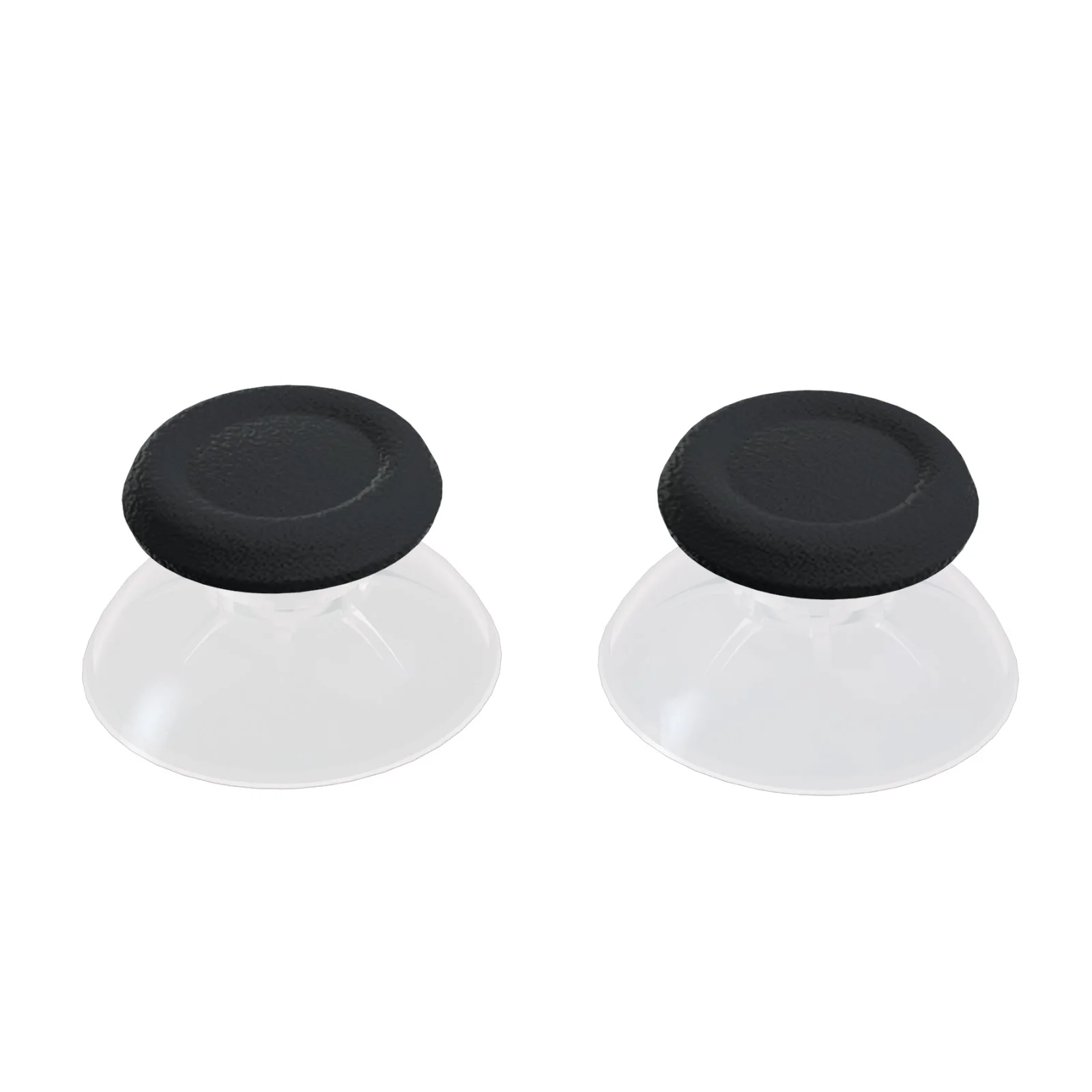 eXtremeRate Dual-Color Replacement 3D Joystick Thumbsticks Compatible with PS4 Slim Pro Controller - Black & Clear - Image 5
