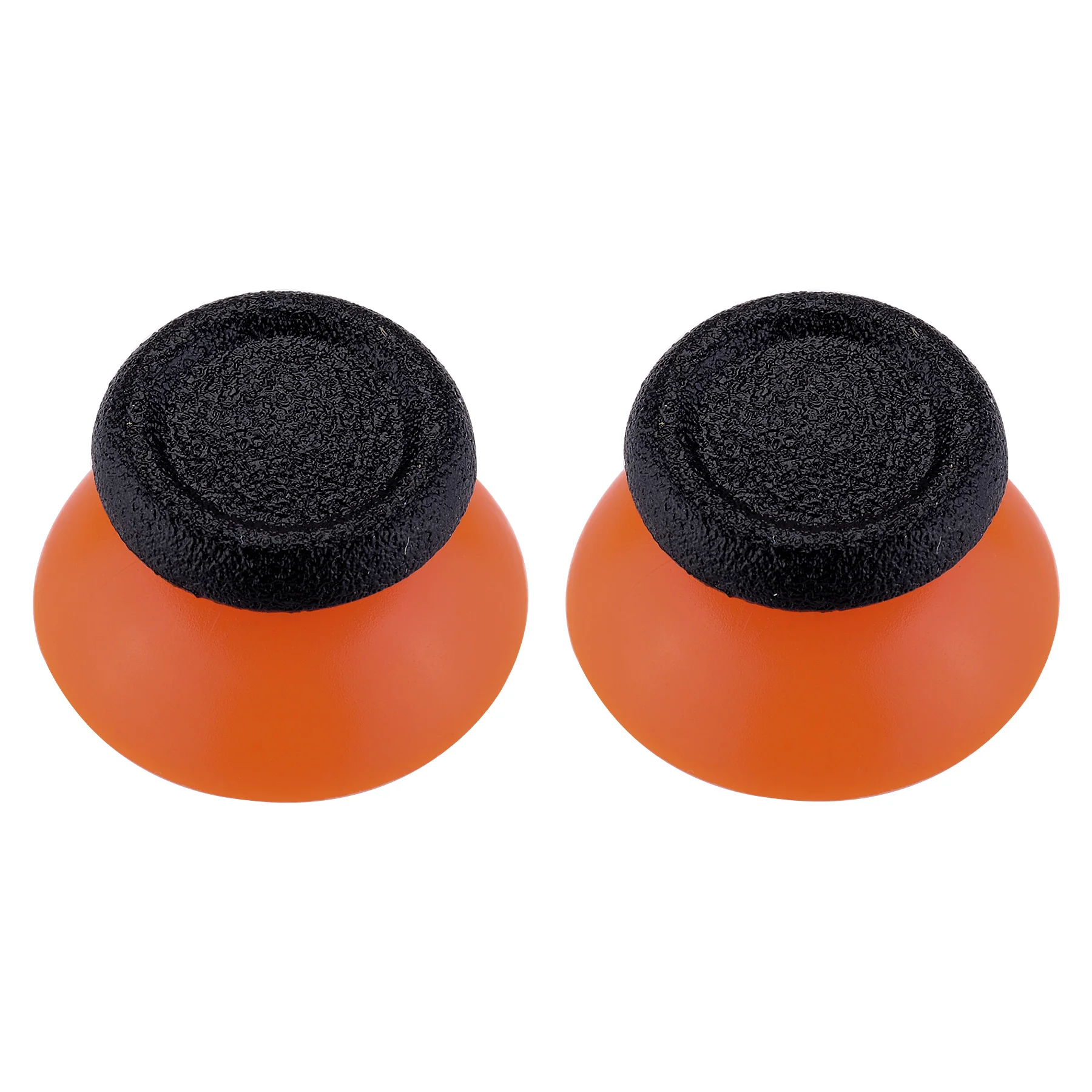 eXtremeRate Dual-Color Replacement 3D Joystick Thumbsticks Compatible with PS4 Slim Pro Controller - Black & Orange - Image 4