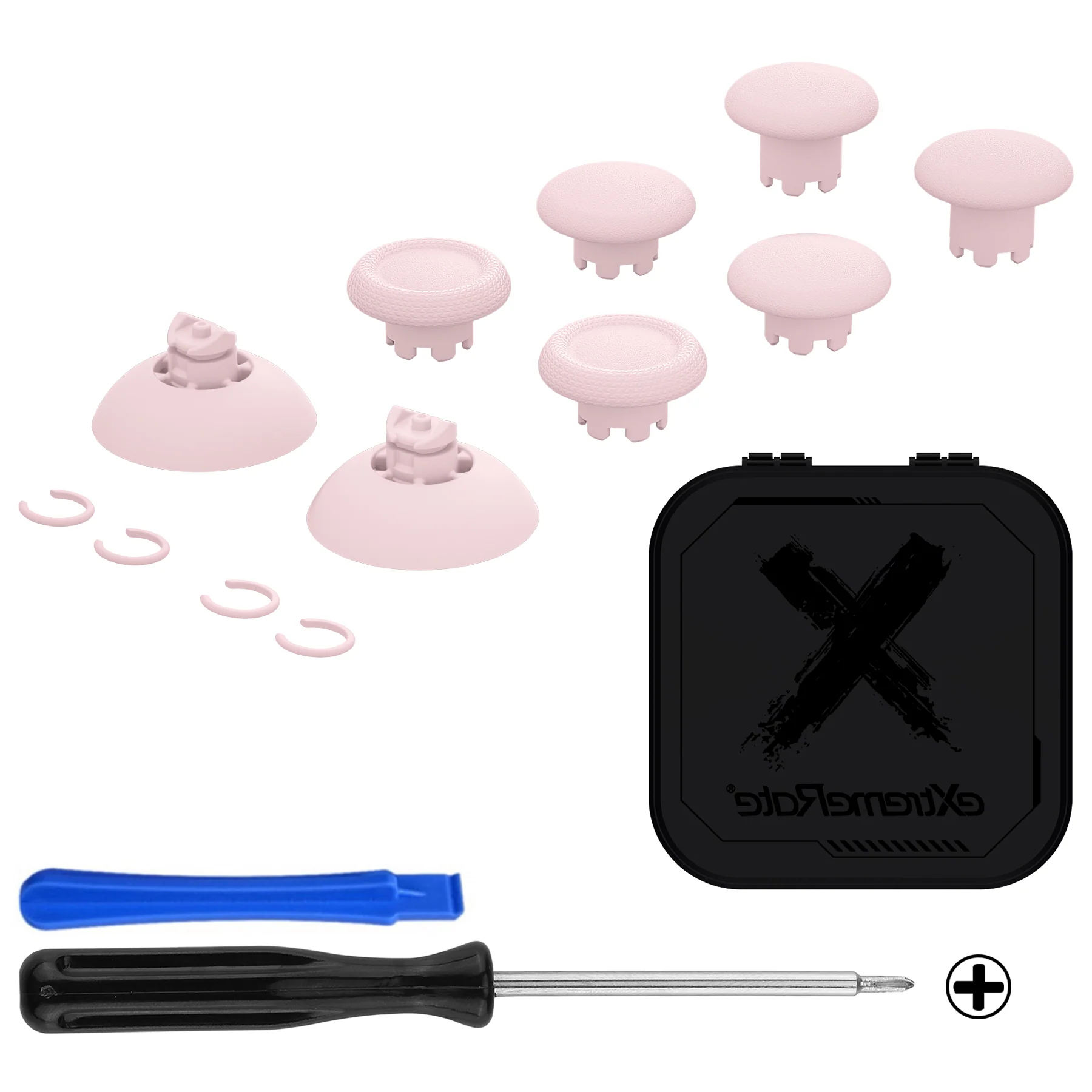 eXtremeRate EDGE Sticks Replacement Interchangeable Thumbsticks for PS5 & PS4 All Model Controllers - Cherry Blossoms - Image 2