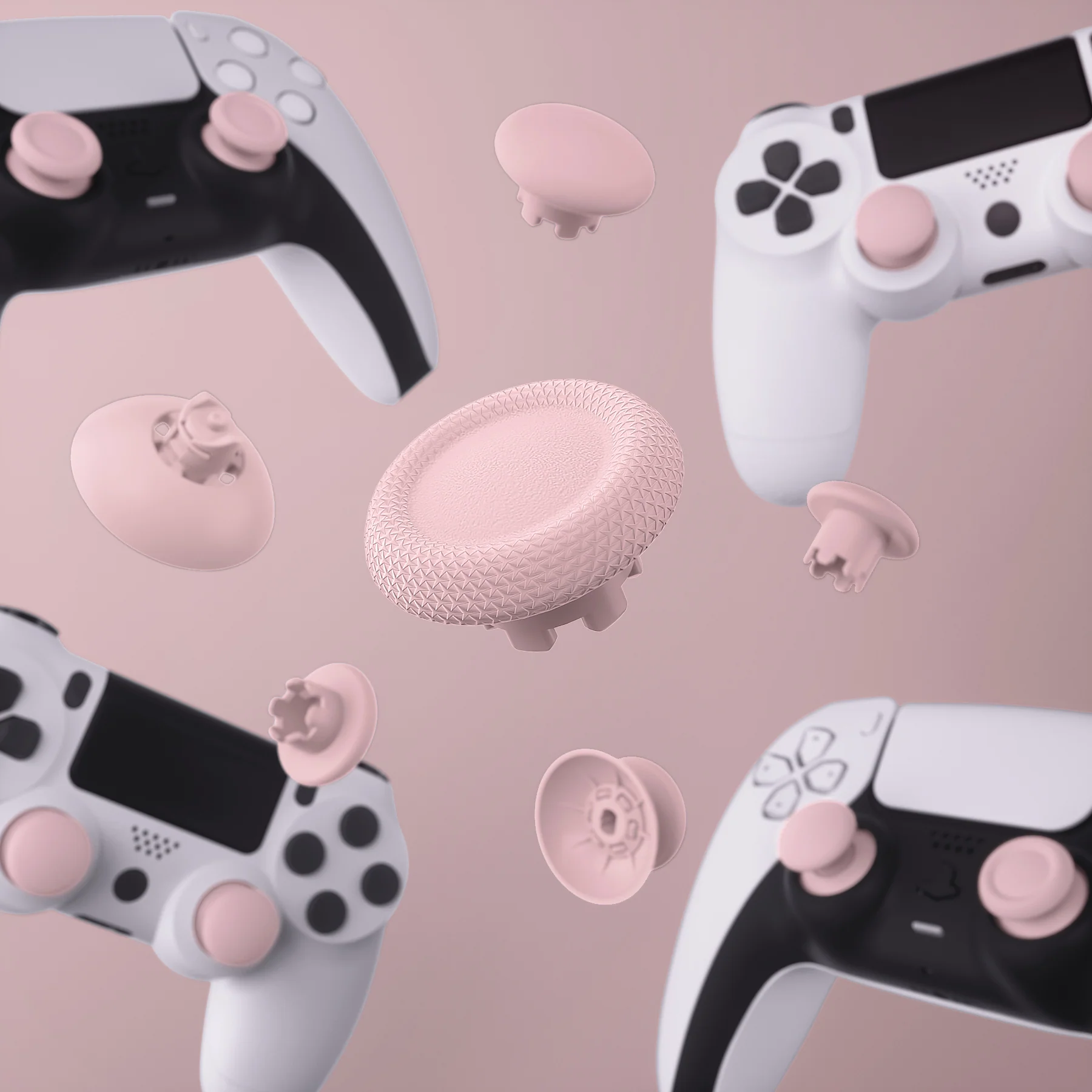 eXtremeRate EDGE Sticks Replacement Interchangeable Thumbsticks for PS5 & PS4 All Model Controllers - Cherry Blossoms - Image 8