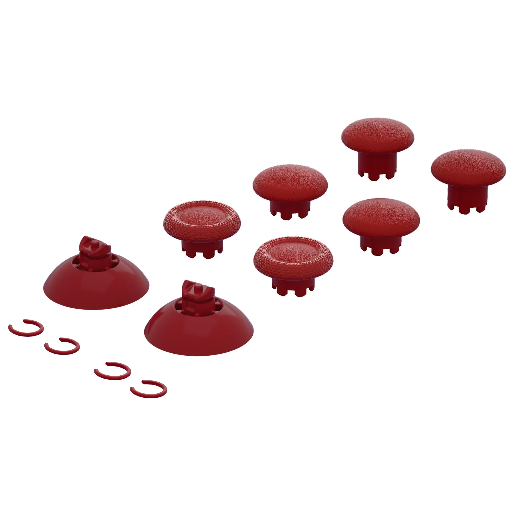 eXtremeRate EDGE Sticks Replacement Interchangeable Thumbsticks for Xbox Series X/S & Xbox Core & Xbox One X/S & Xbox Elite V1 & NS Switch Pro Controller - Carmine Red - Image 3