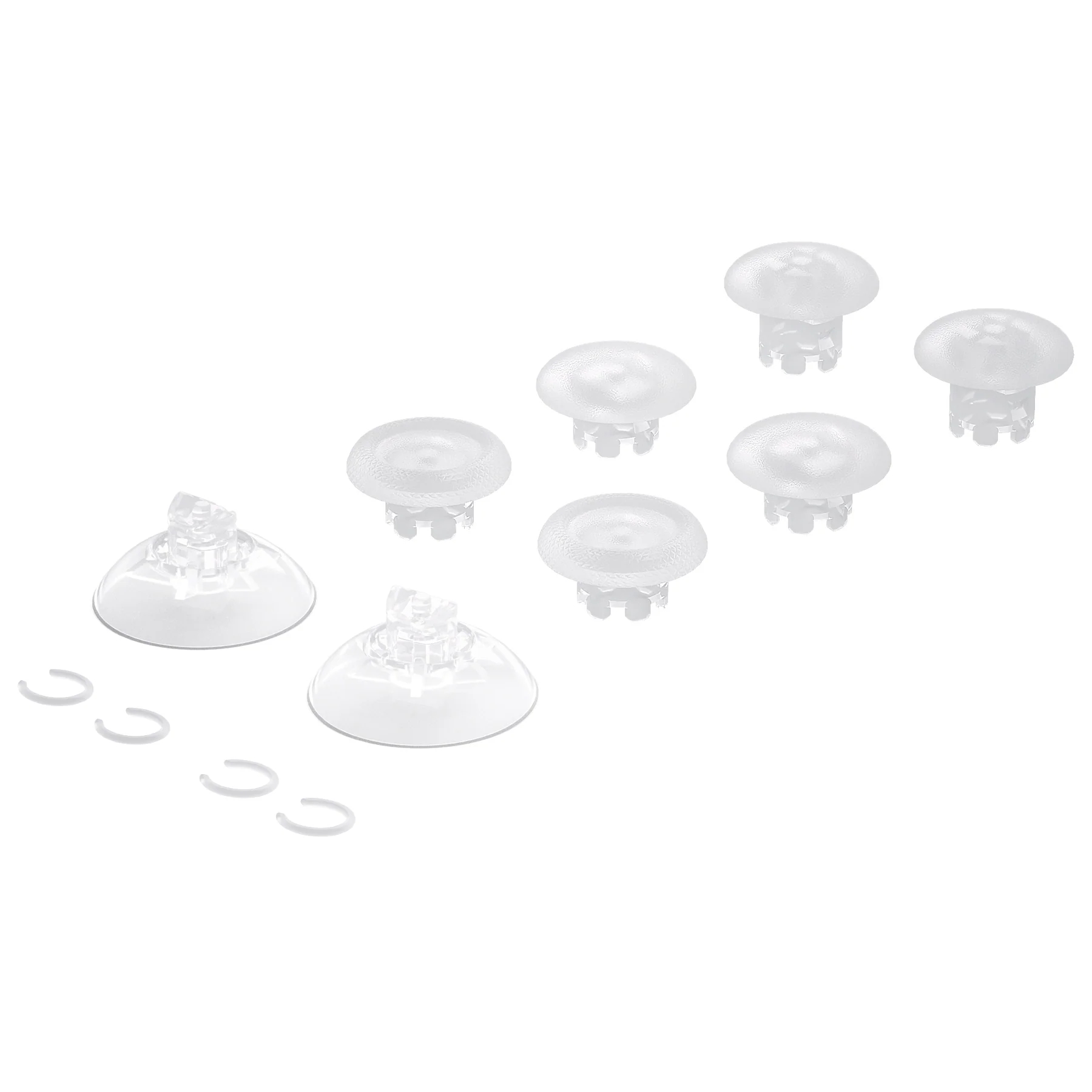 eXtremeRate EDGE Sticks Replacement Interchangeable Thumbsticks for Xbox Series X/S & Xbox Core & Xbox One X/S & Xbox Elite V1 & NS Switch Pro Controller - Clear - Image 3
