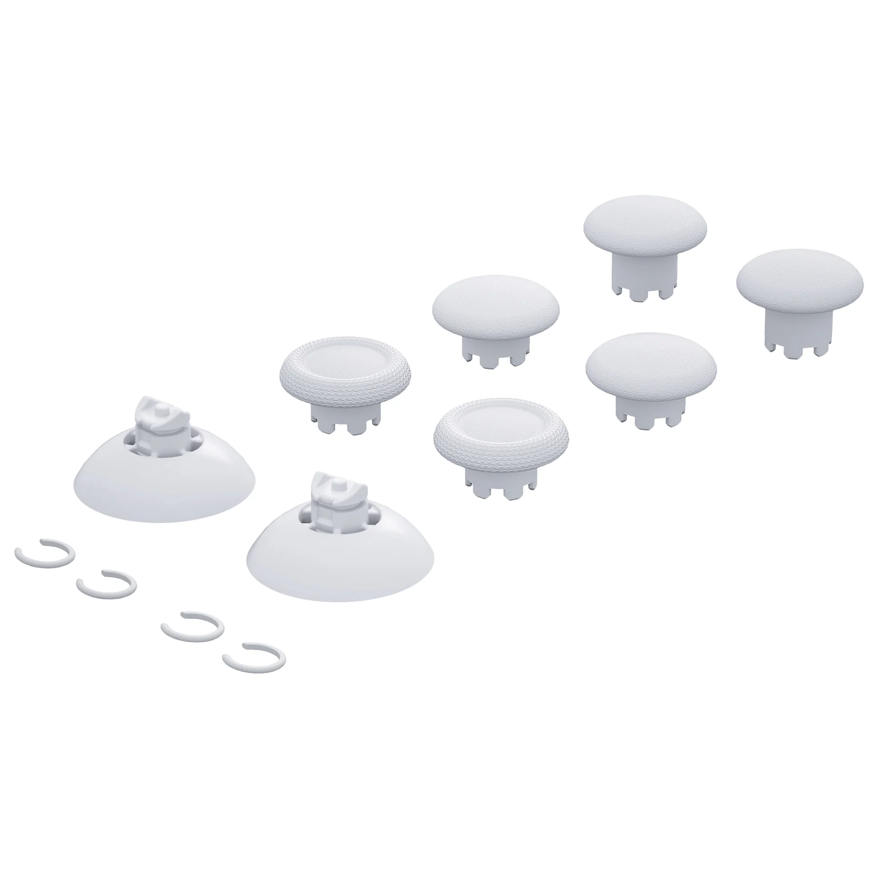 eXtremeRate EDGE Sticks Replacement Interchangeable Thumbsticks for Xbox Series X/S & Xbox Core & Xbox One X/S & Xbox Elite V1 & NS Switch Pro Controller - Robot White - Image 3
