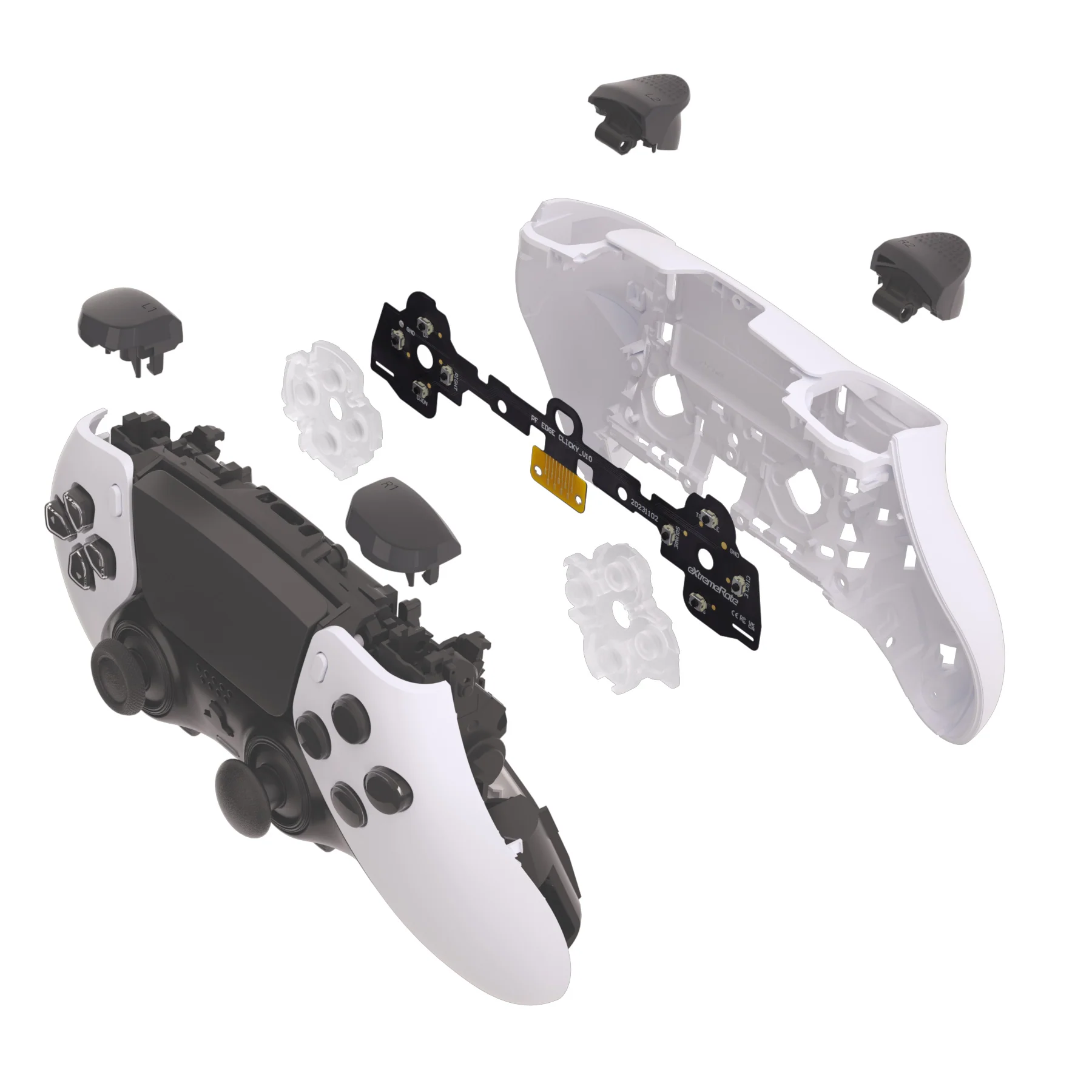 eXtremeRate Face Buttons Clicky Kit for PS5 Edge Controller, Custom Tactile Dpad Action Buttons for PS5 Edge Controller - Image 3