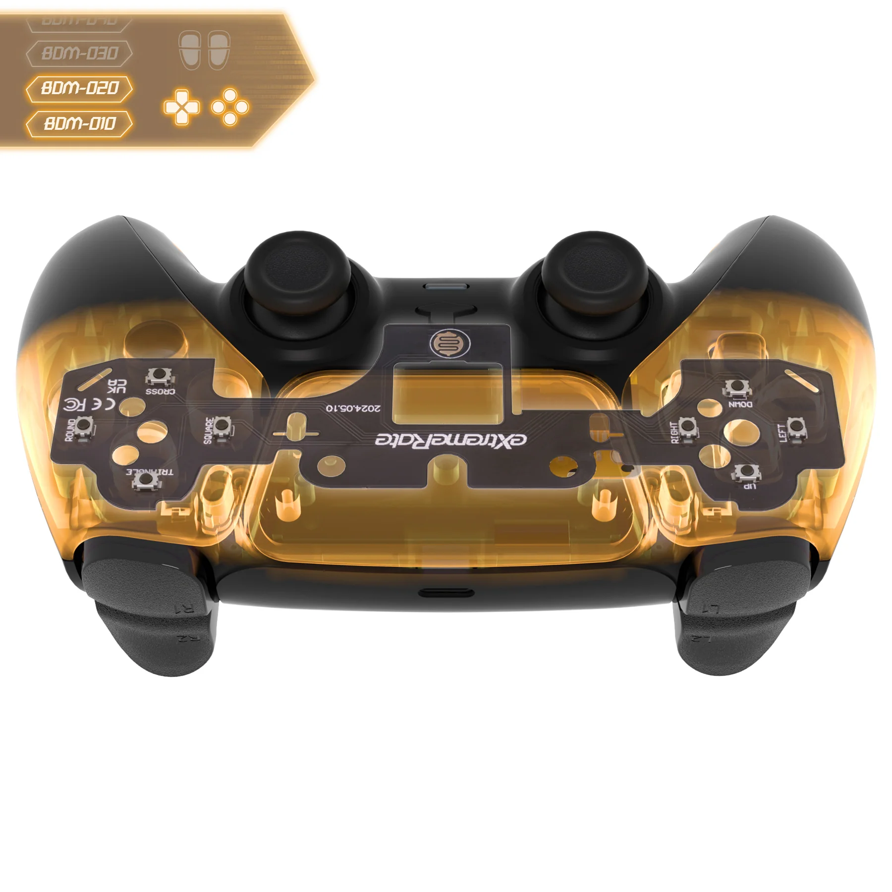 eXtremeRate Face Clicky Kit V3 for PS5 Controller BDM-010 & BDM-020, Custom Hard Silicone Tactile Switch Dpad Action Buttons for PS5 Controller - Image 5
