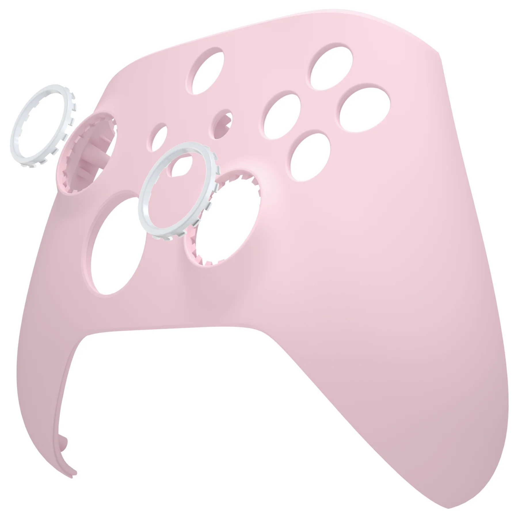 eXtremeRate FaceMag Magnetic Replacement Front Housing Shell with Accent Rings for Xbox Series X/S Controller & Xbox Core Controller Model 1914 - Cherry Blossoms Pink - Image 11