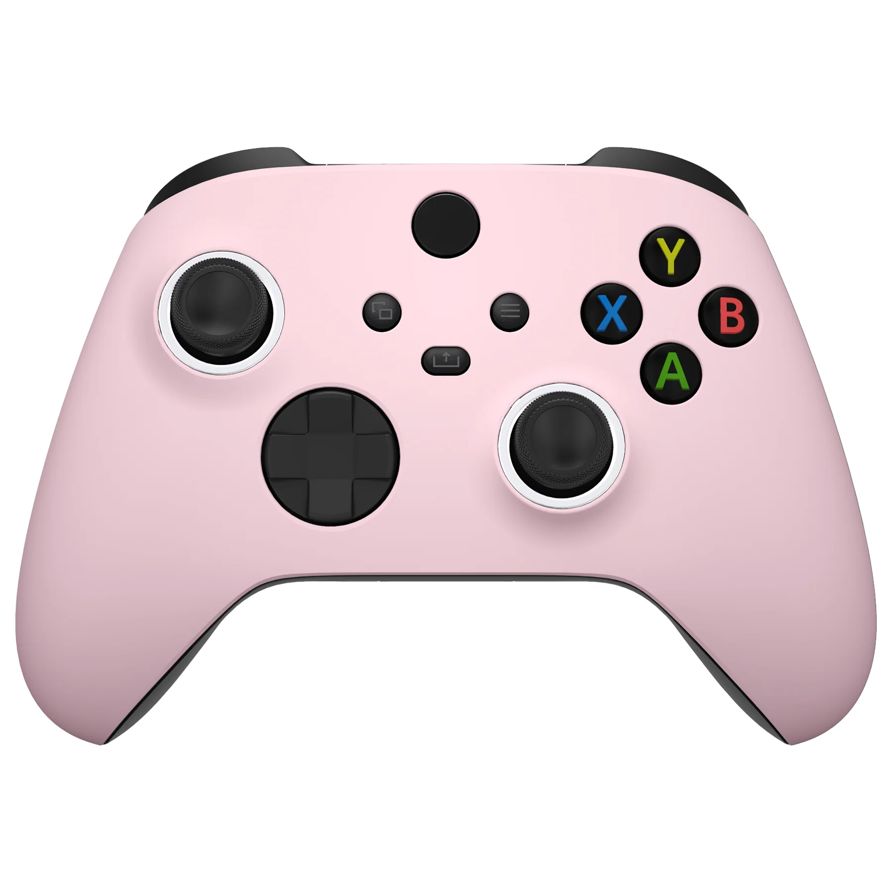 eXtremeRate FaceMag Magnetic Replacement Front Housing Shell with Accent Rings for Xbox Series X/S Controller & Xbox Core Controller Model 1914 - Cherry Blossoms Pink - Image 6