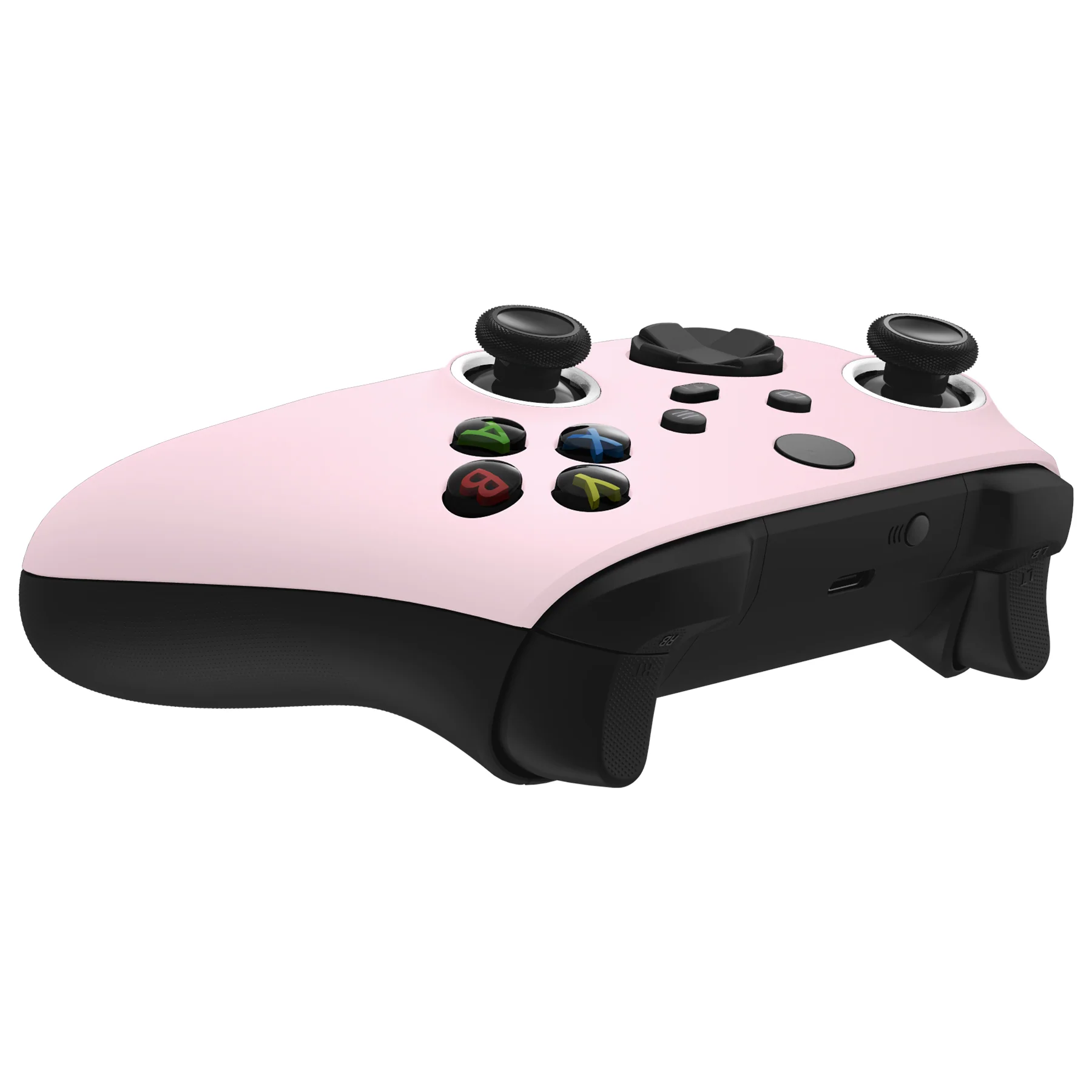 eXtremeRate FaceMag Magnetic Replacement Front Housing Shell with Accent Rings for Xbox Series X/S Controller & Xbox Core Controller Model 1914 - Cherry Blossoms Pink - Image 9