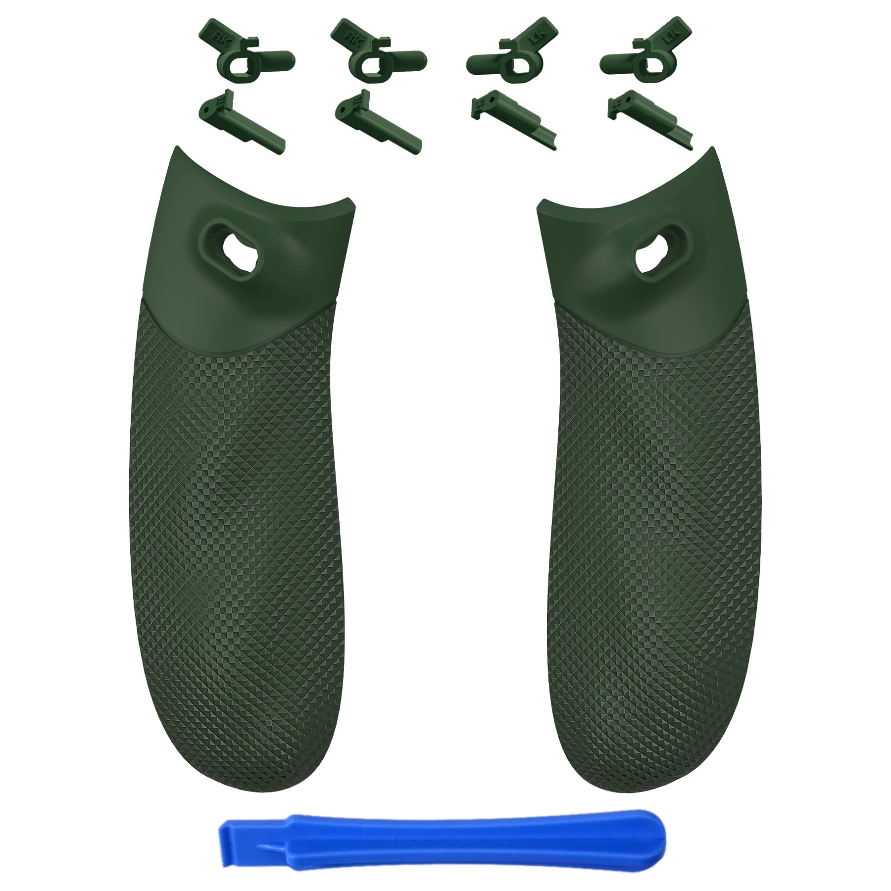 eXtremeRate FLEXOR Rubberized Side Rails Grips Trigger Stop Kit for Xbox Series X/S Controller & Xbox Core Controller - Deep Pine - Image 2