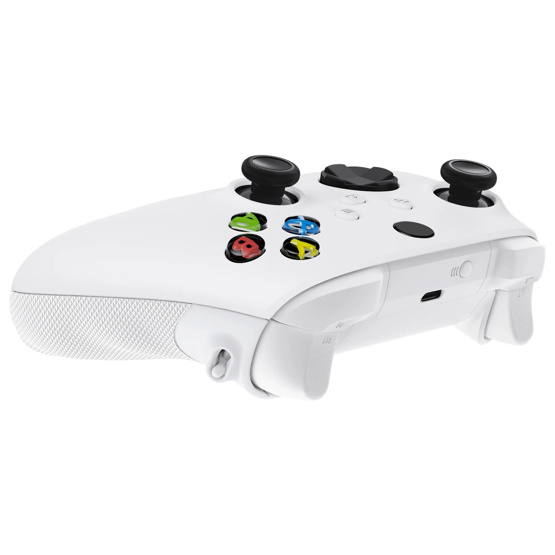 eXtremeRate FLEXOR Rubberized Side Rails Grips Trigger Stop Kit for Xbox Series X/S Controller & Xbox Core Controller - Frosted White - Image 11