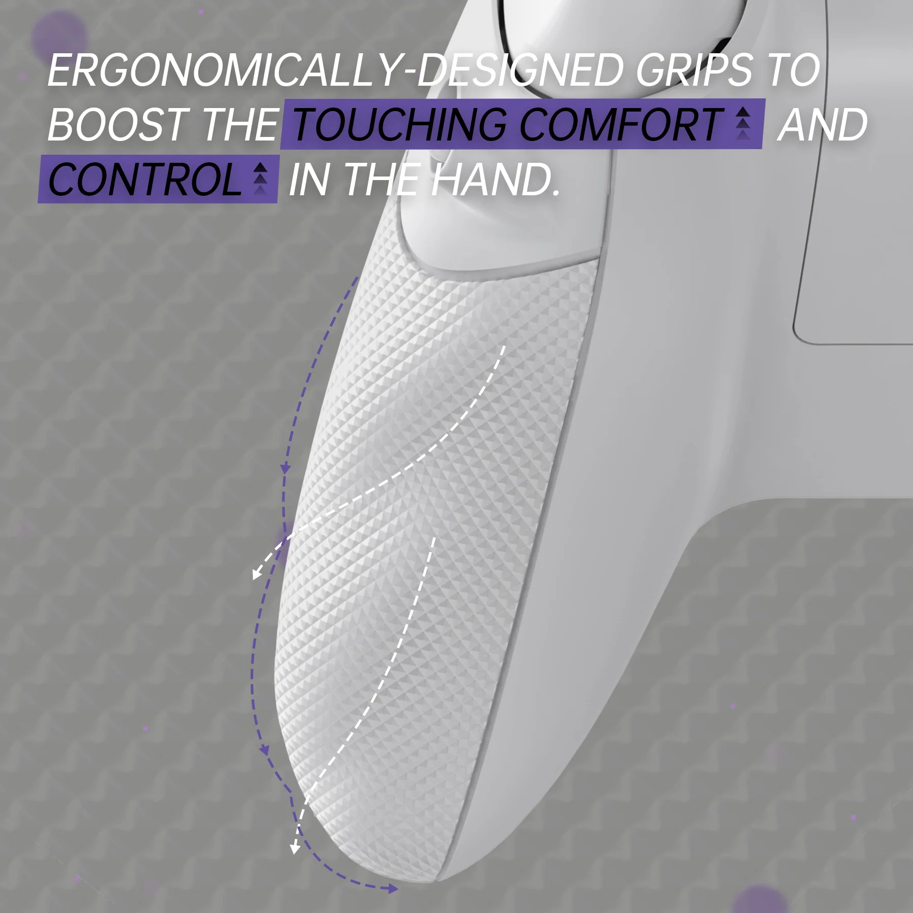 eXtremeRate FLEXOR Rubberized Side Rails Grips Trigger Stop Kit for Xbox Series X/S Controller & Xbox Core Controller - Frosted White - Image 6