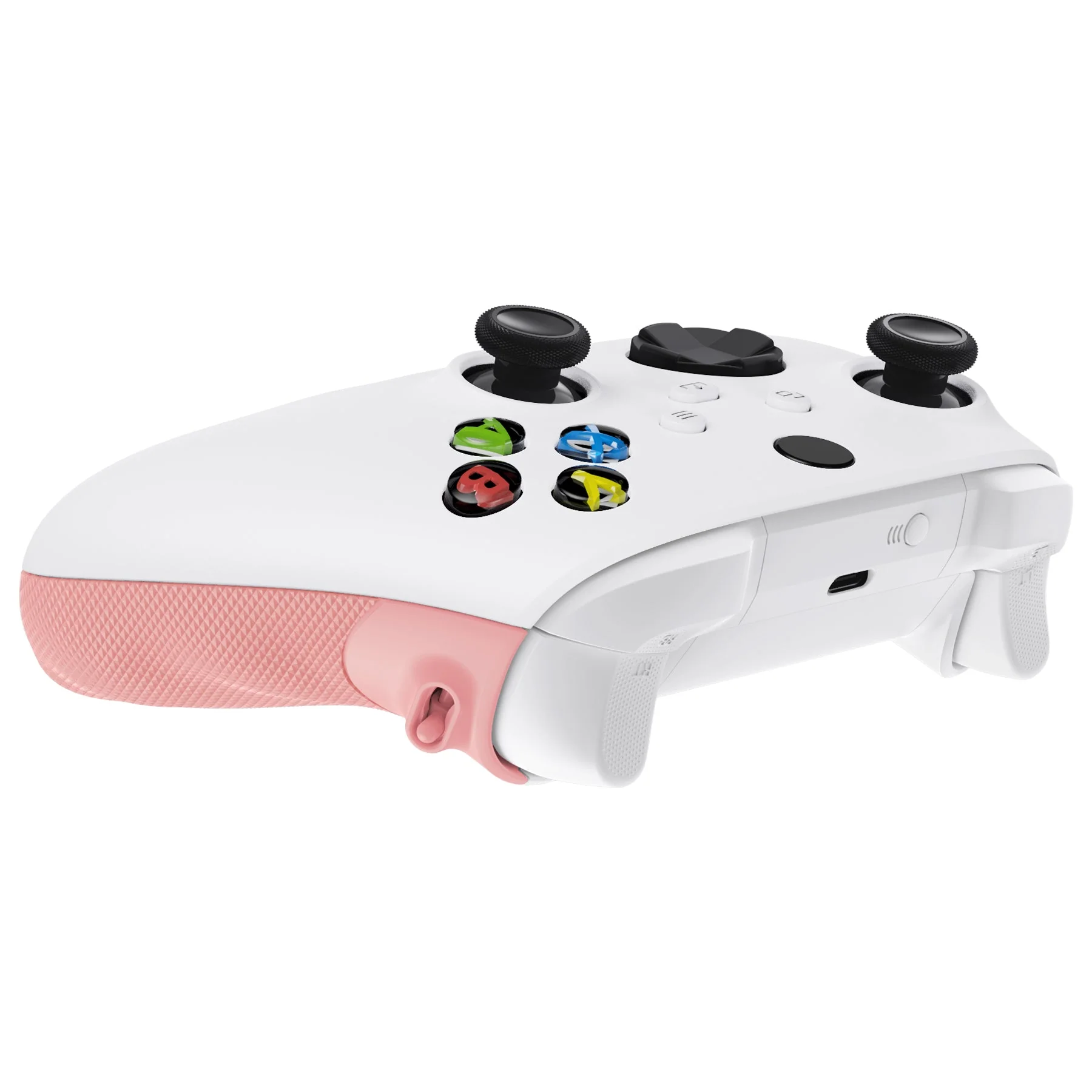eXtremeRate FLEXOR Rubberized Side Rails Grips Trigger Stop Kit for Xbox Series X/S Controller & Xbox Core Controller - Pale Red - Image 11