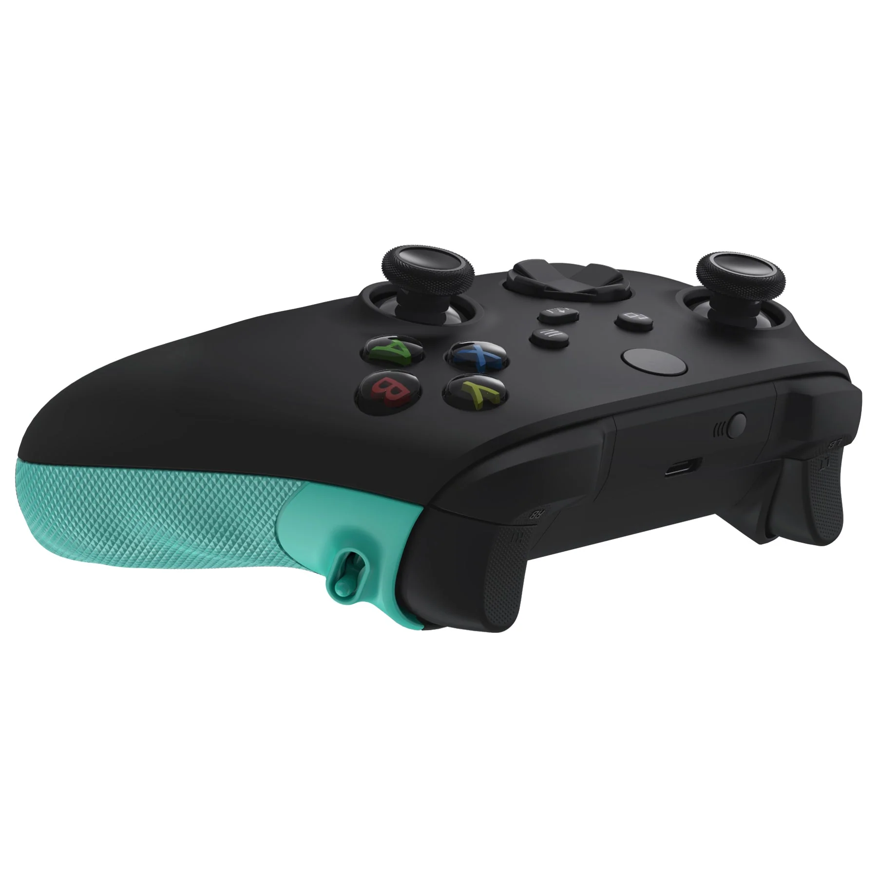eXtremeRate FLEXOR Rubberized Side Rails Grips Trigger Stop Kit for Xbox Series X/S Controller & Xbox Core Controller - Teal Green - Image 11