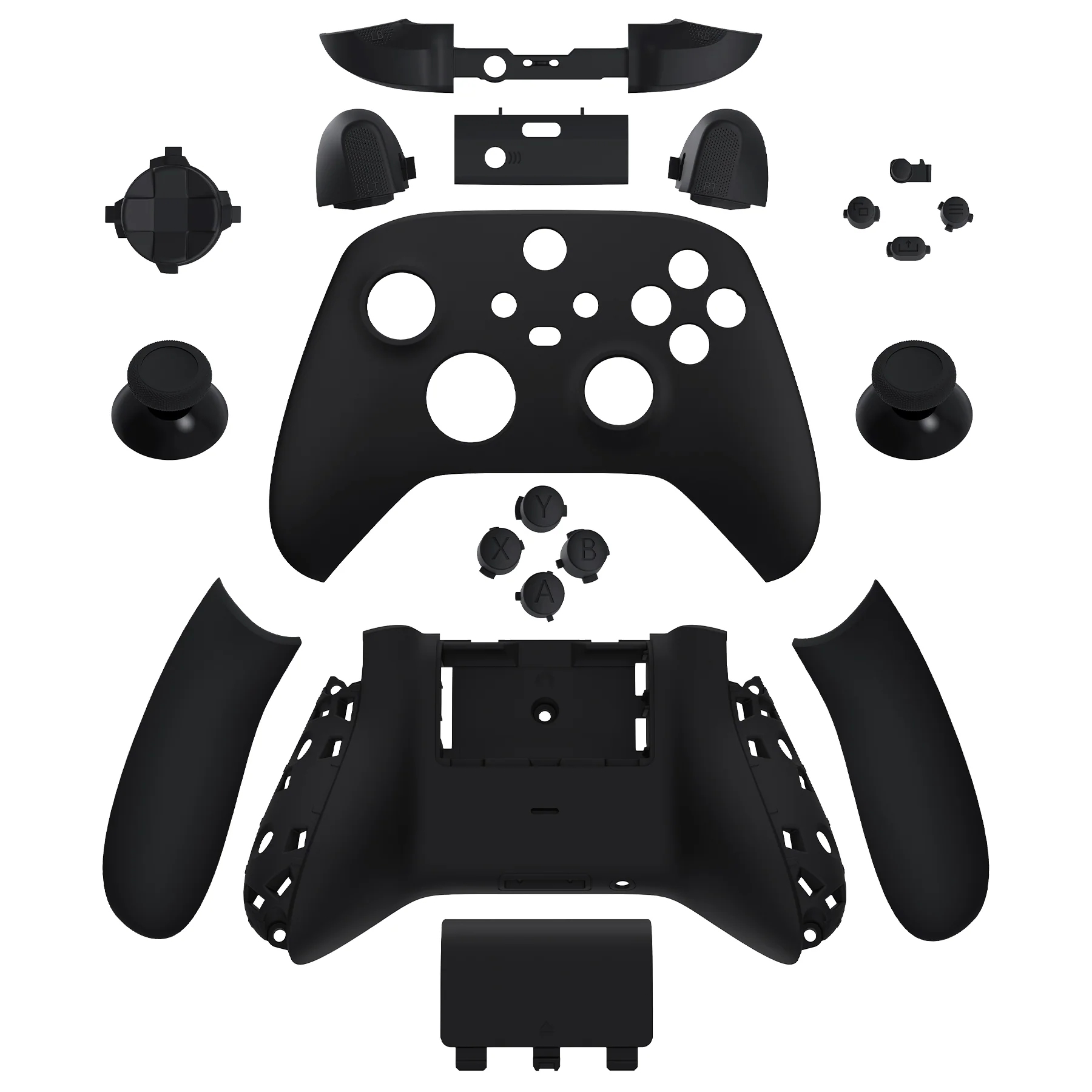 eXtremeRate Full Set Housing Shell Case with Buttons for Xbox Series X & S Controller - Black - Image 8