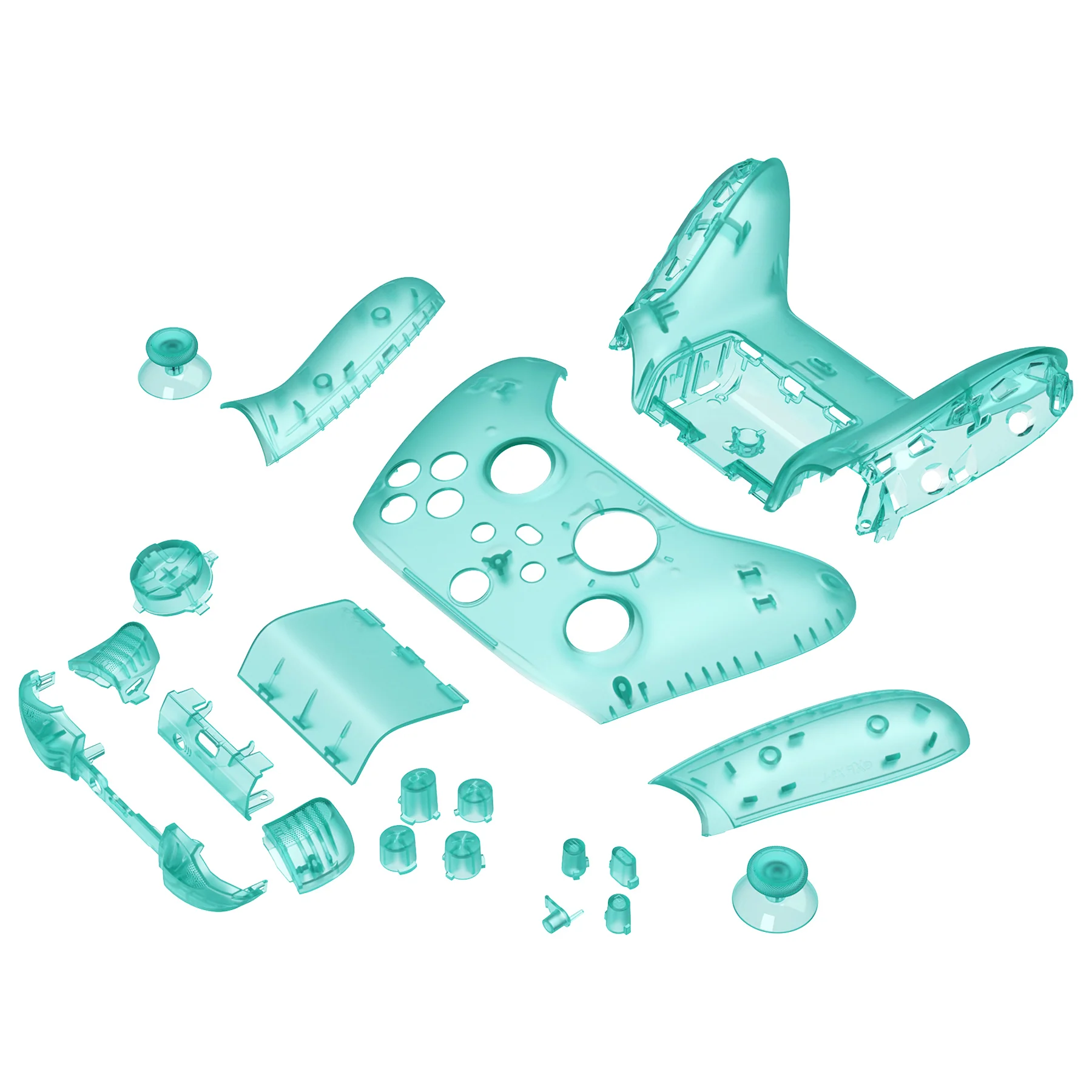 eXtremeRate Full Set Housing Shell Case with Buttons for Xbox Series X & S Controller - Emerald Green - Image 10