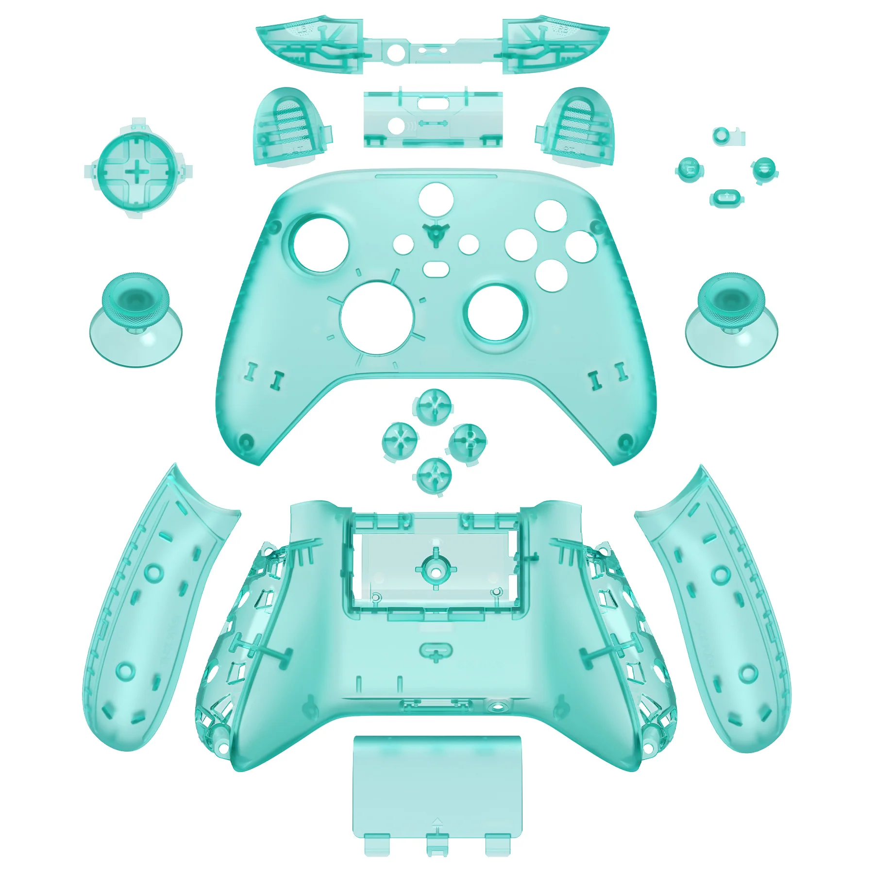 eXtremeRate Full Set Housing Shell Case with Buttons for Xbox Series X & S Controller - Emerald Green - Image 8