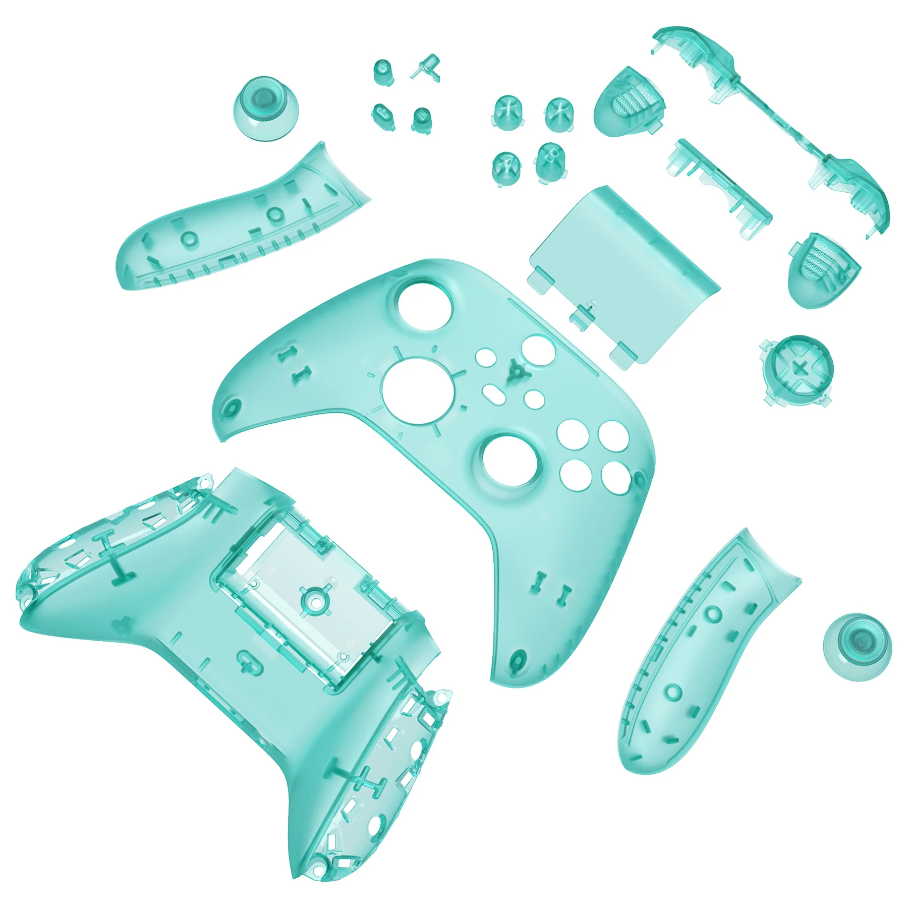 eXtremeRate Full Set Housing Shell Case with Buttons for Xbox Series X & S Controller - Emerald Green - Image 9