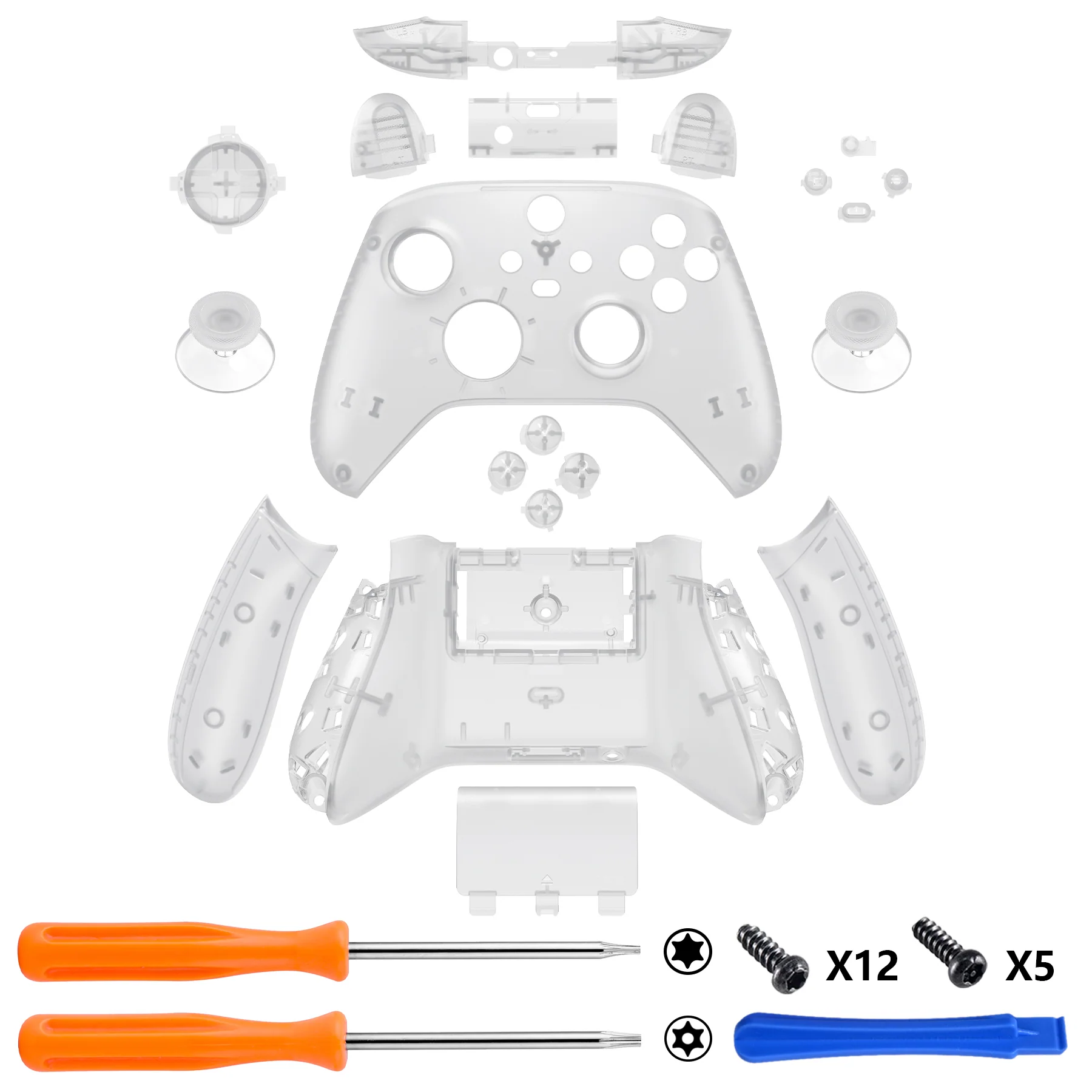 eXtremeRate Full Set Housing Shell Case with Buttons for Xbox Series X & S Controller - Glow in Dark - Green - Image 2
