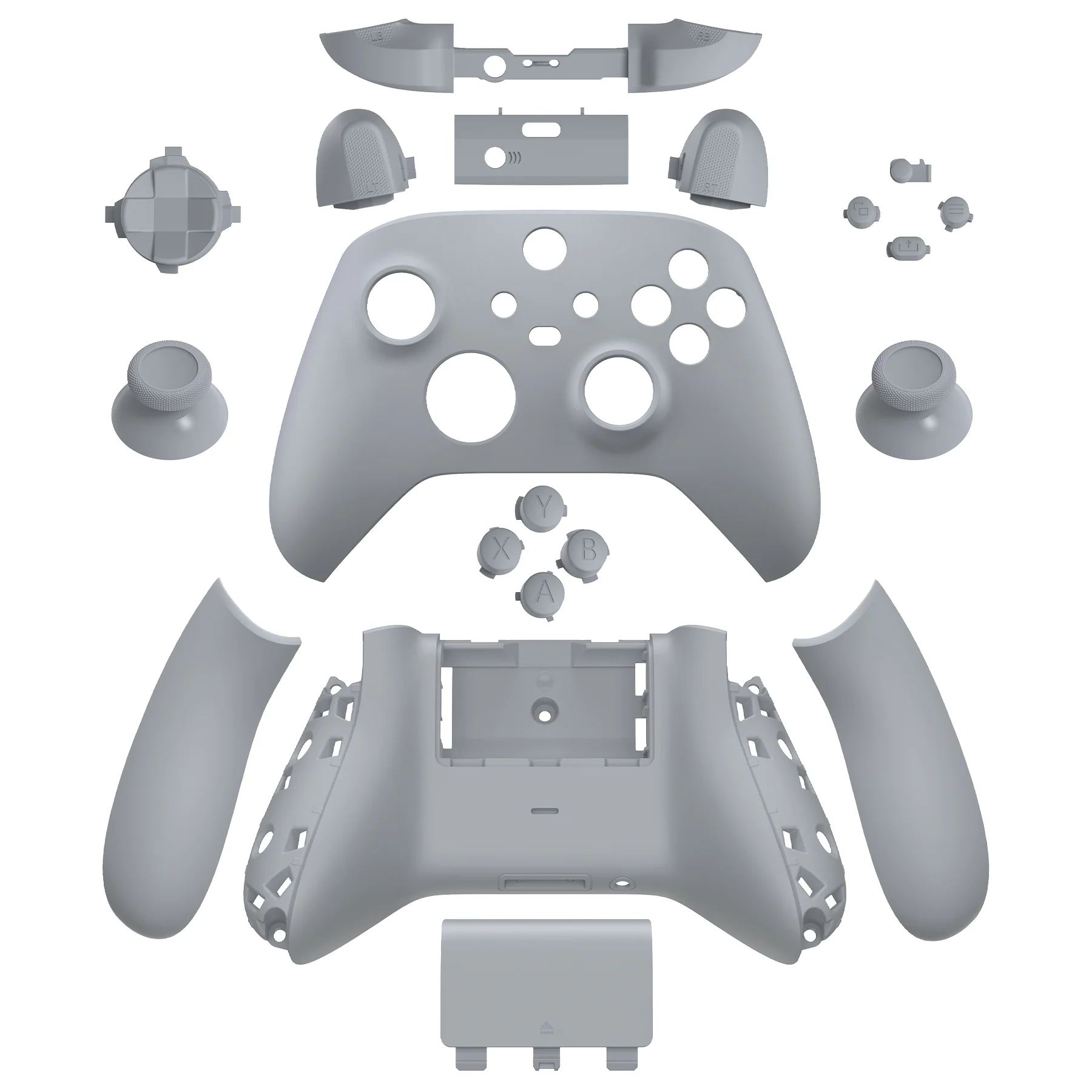 eXtremeRate Full Set Housing Shell Case with Buttons for Xbox Series X & S Controller - New Hope Gray - Image 8